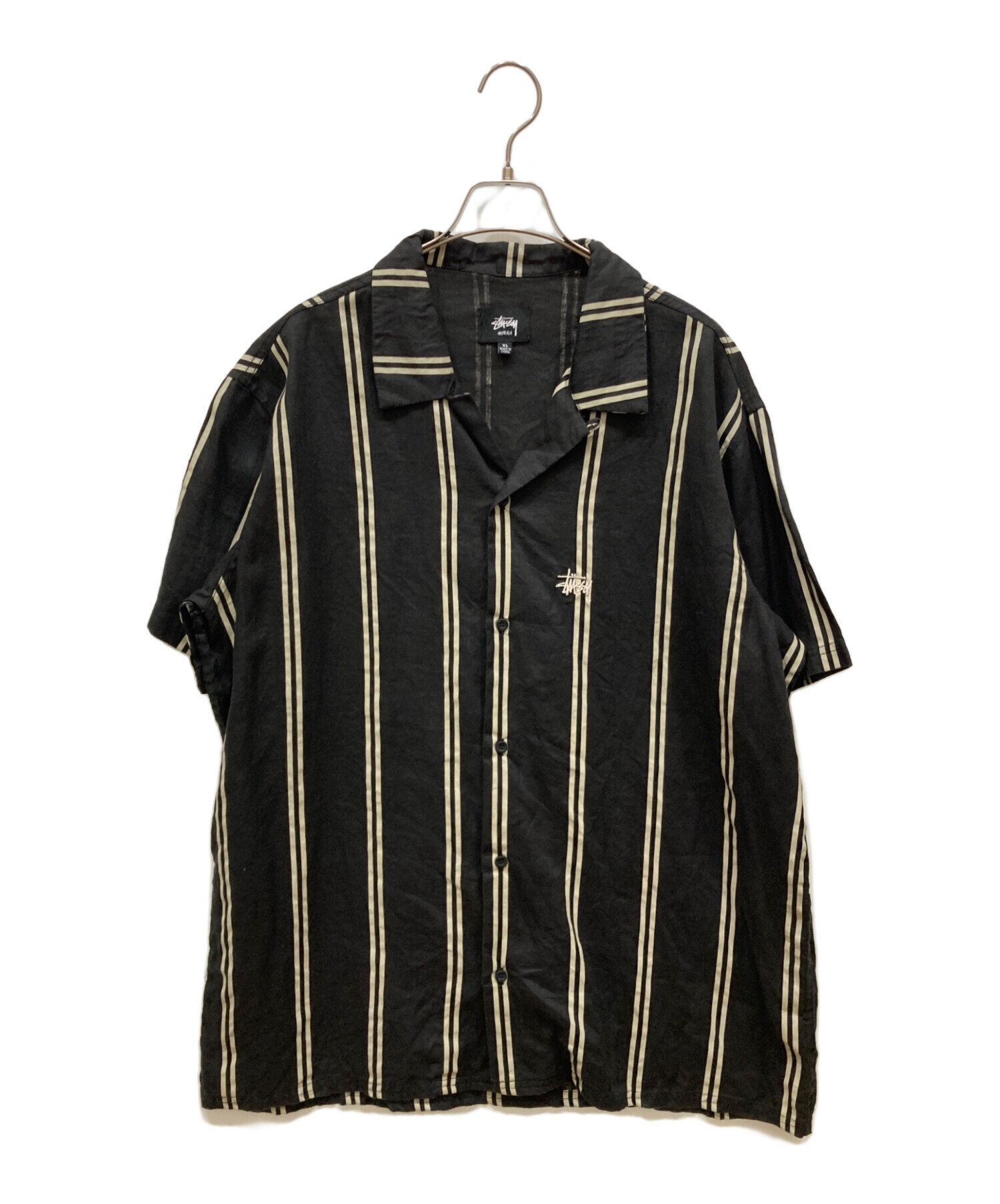 中古・古着通販】stussy (ステューシー) リネンオープンカラーシャツ