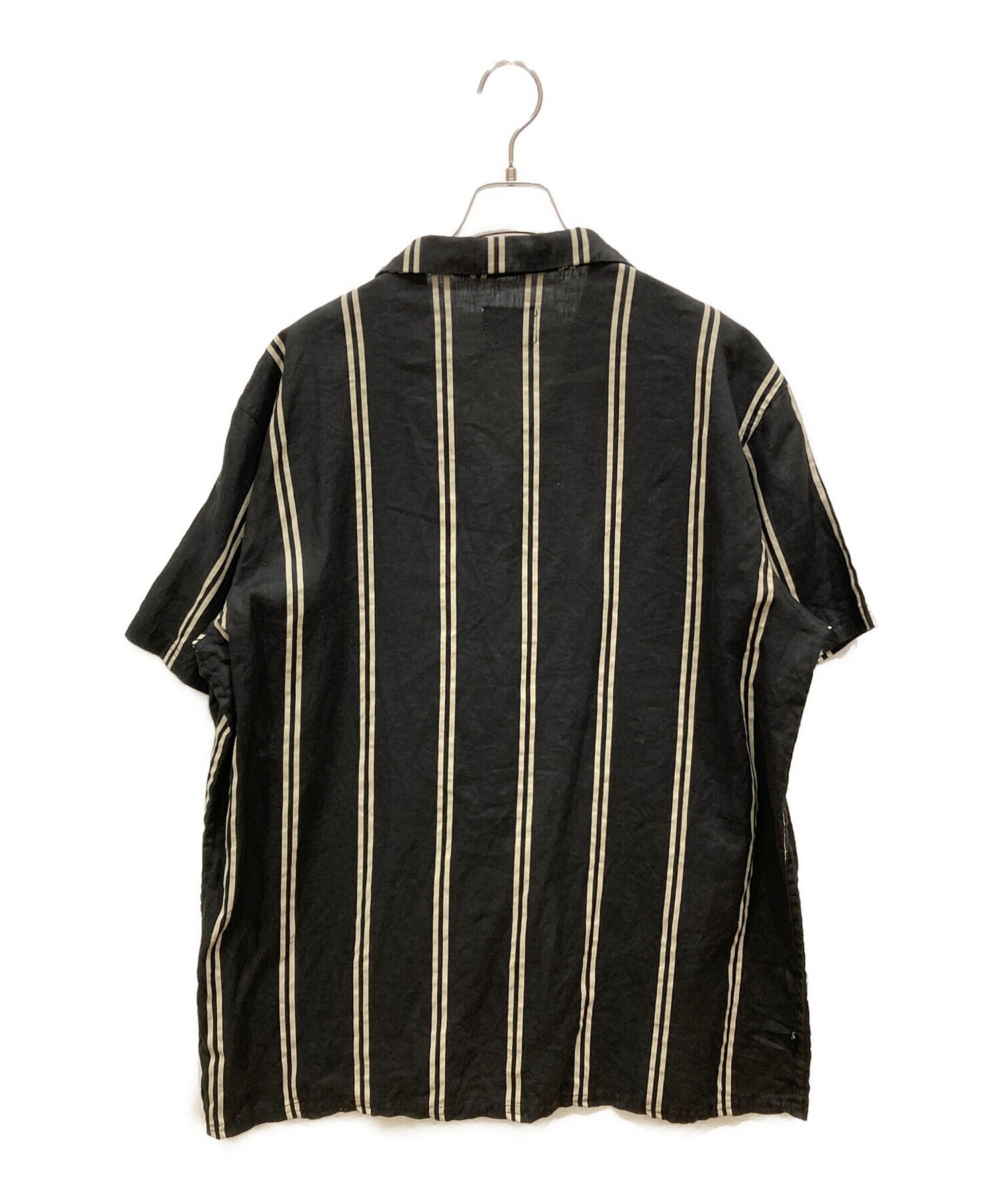 HM 0416 専用stussy 開襟シャツ 中古・古着通販】stussy (ステューシー) リネンオープンカラーシャツ