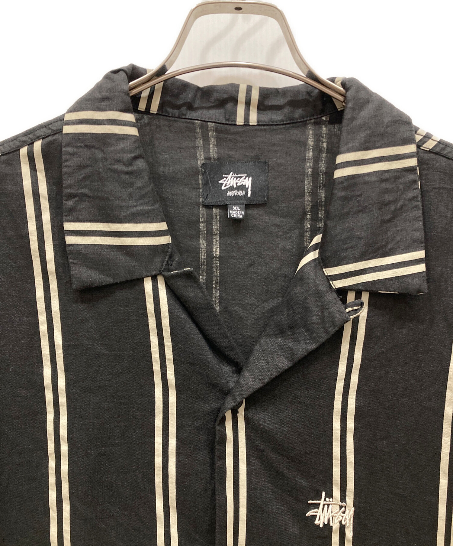 中古・古着通販】stussy (ステューシー) リネンオープンカラーシャツ
