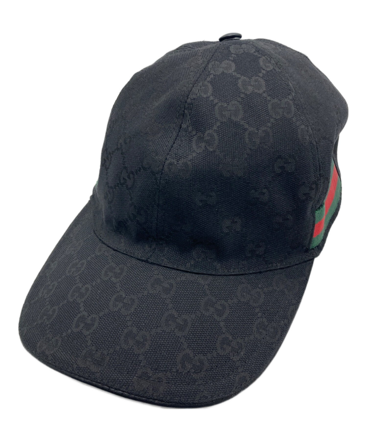 【新品未使用品】GUCCI ベースボールキャップ　ブラック 中古・古着通販】GUCCI (グッチ) ウェブ ストライプ GG ベースボール