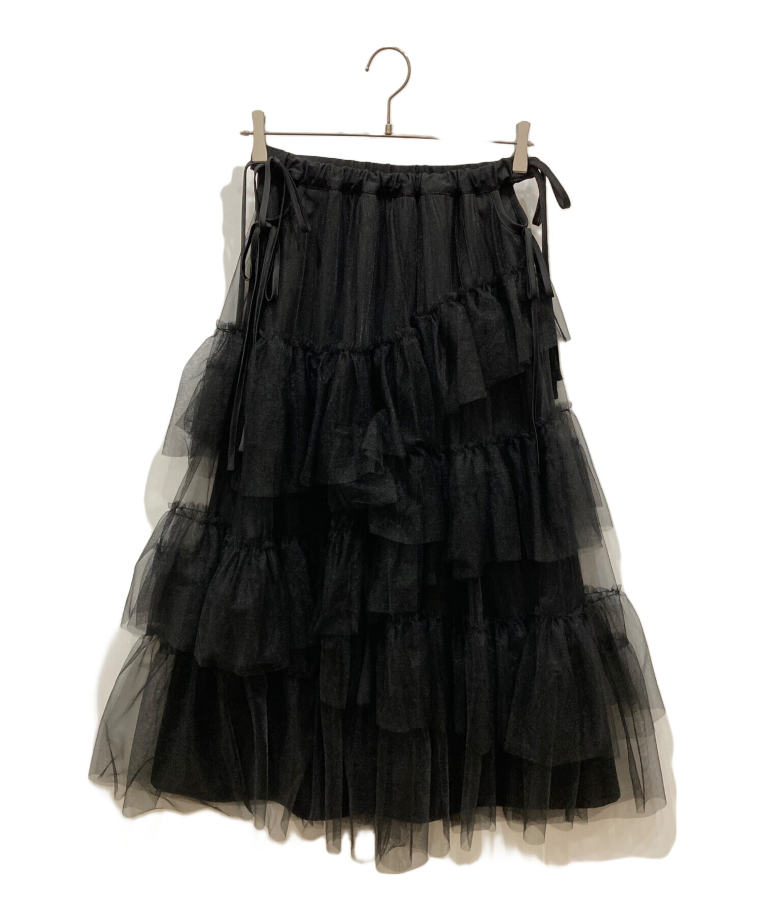 中古・古着通販】M me eme (エムミーエメ) Side ribbon tulle long