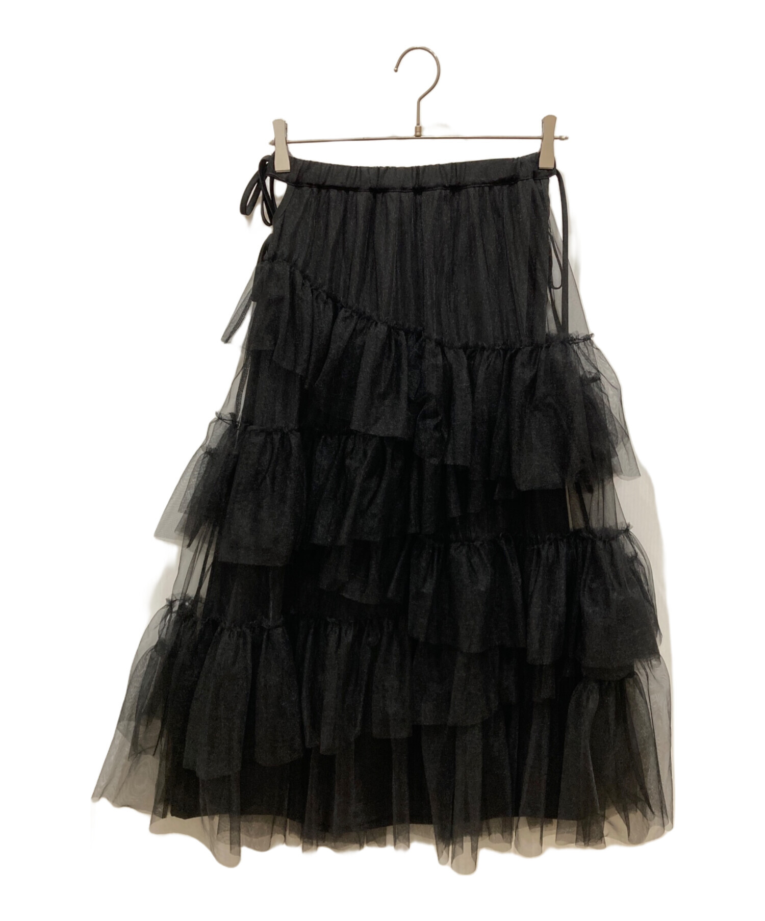 中古・古着通販】M me eme (エムミーエメ) Side ribbon tulle long