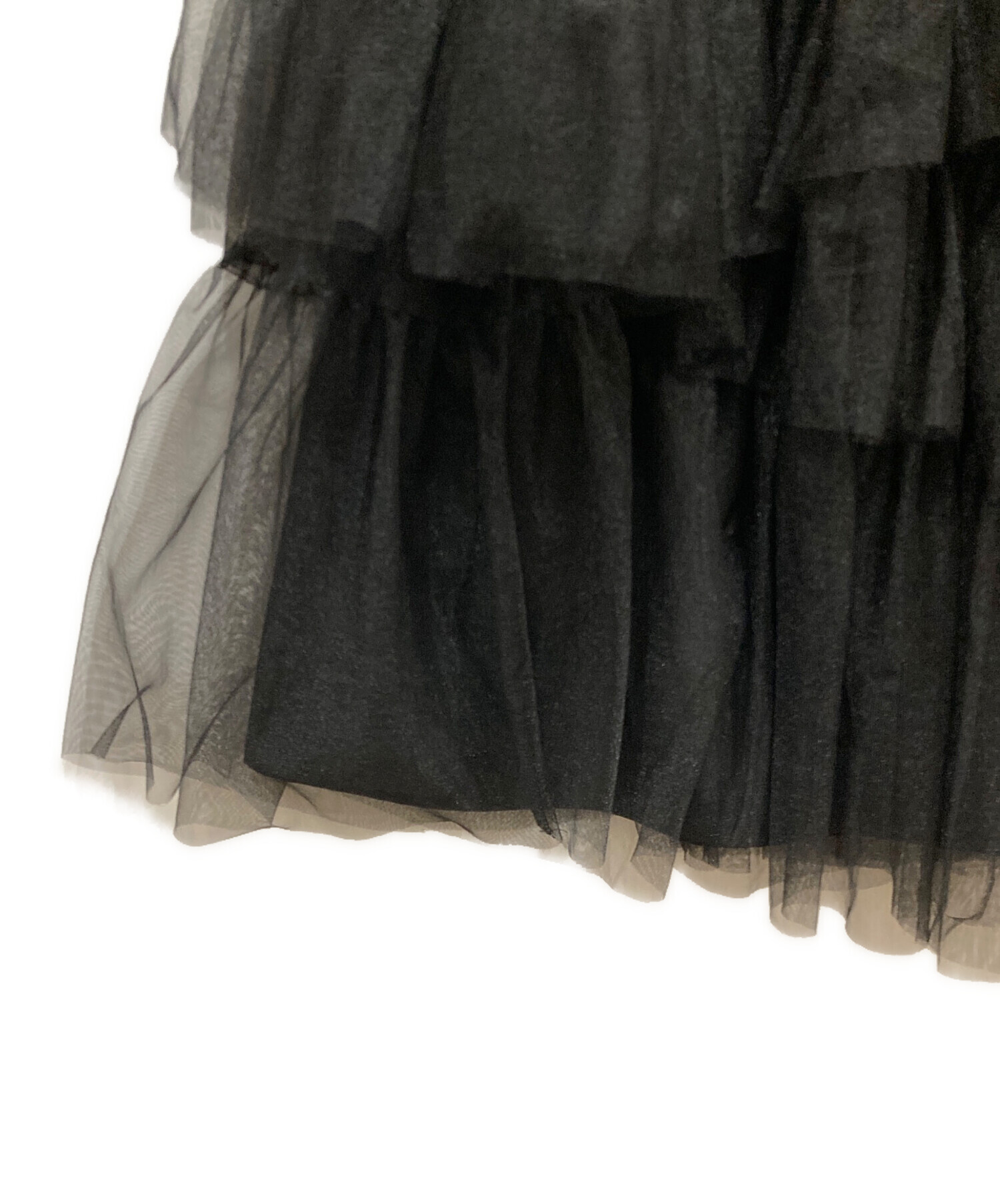 中古・古着通販】M me eme (エムミーエメ) Side ribbon tulle long