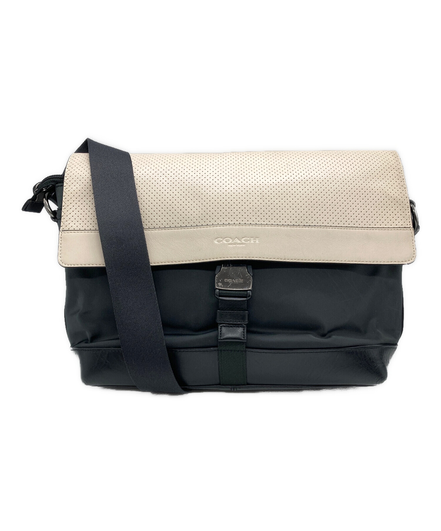 中古・古着通販】COACH (コーチ) ショルダーバッグ ベージュ×ブラック