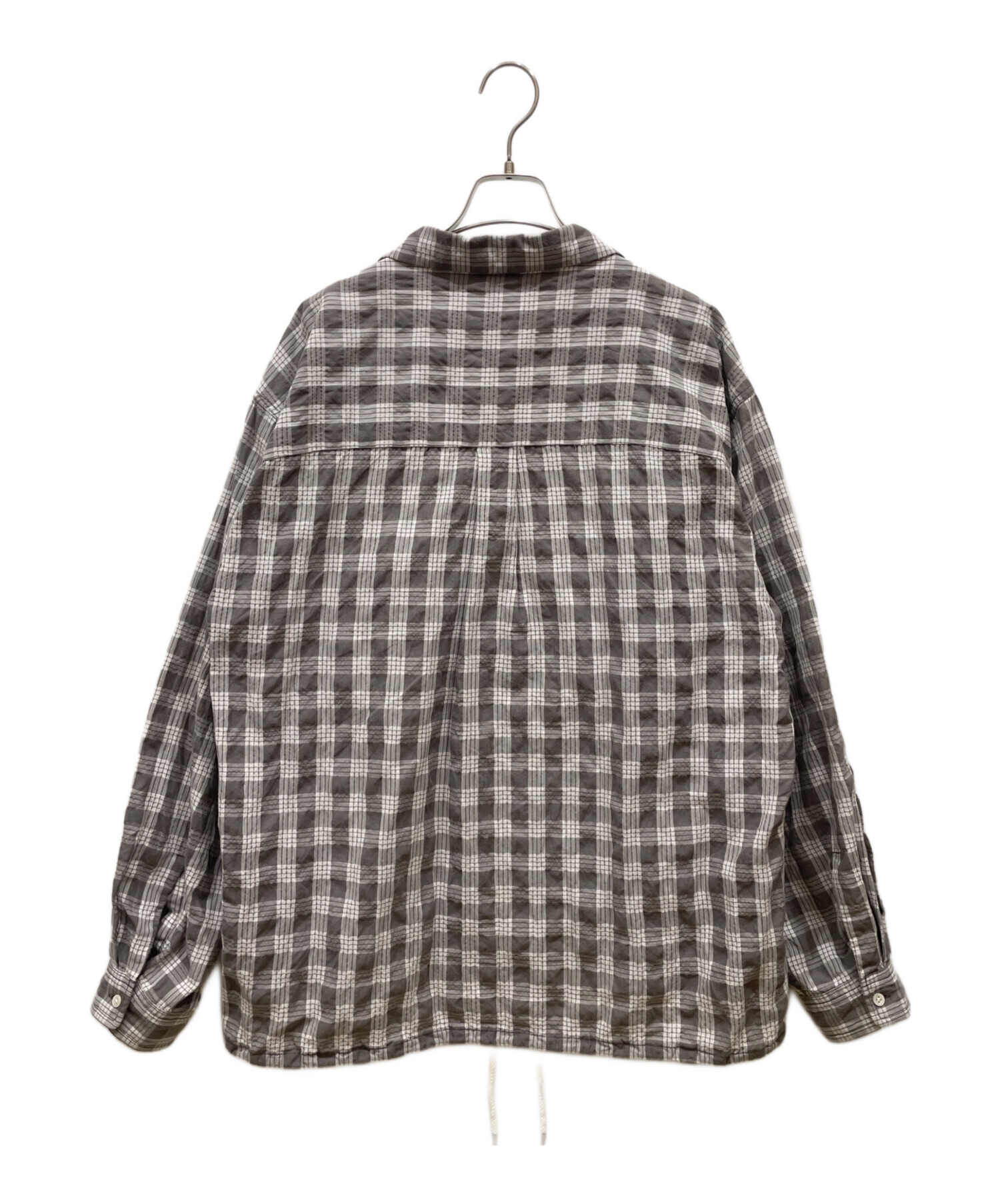 中古・古着通販】nanamica (ナナミカ) Palaka Check Shirt グレー 
