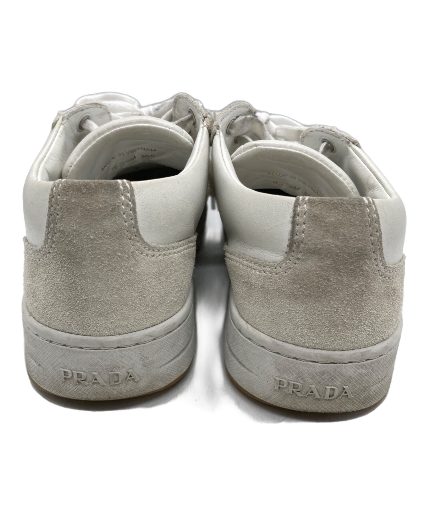 中古・古着通販】PRADA (プラダ) ローカットスニーカー ベージュ 
