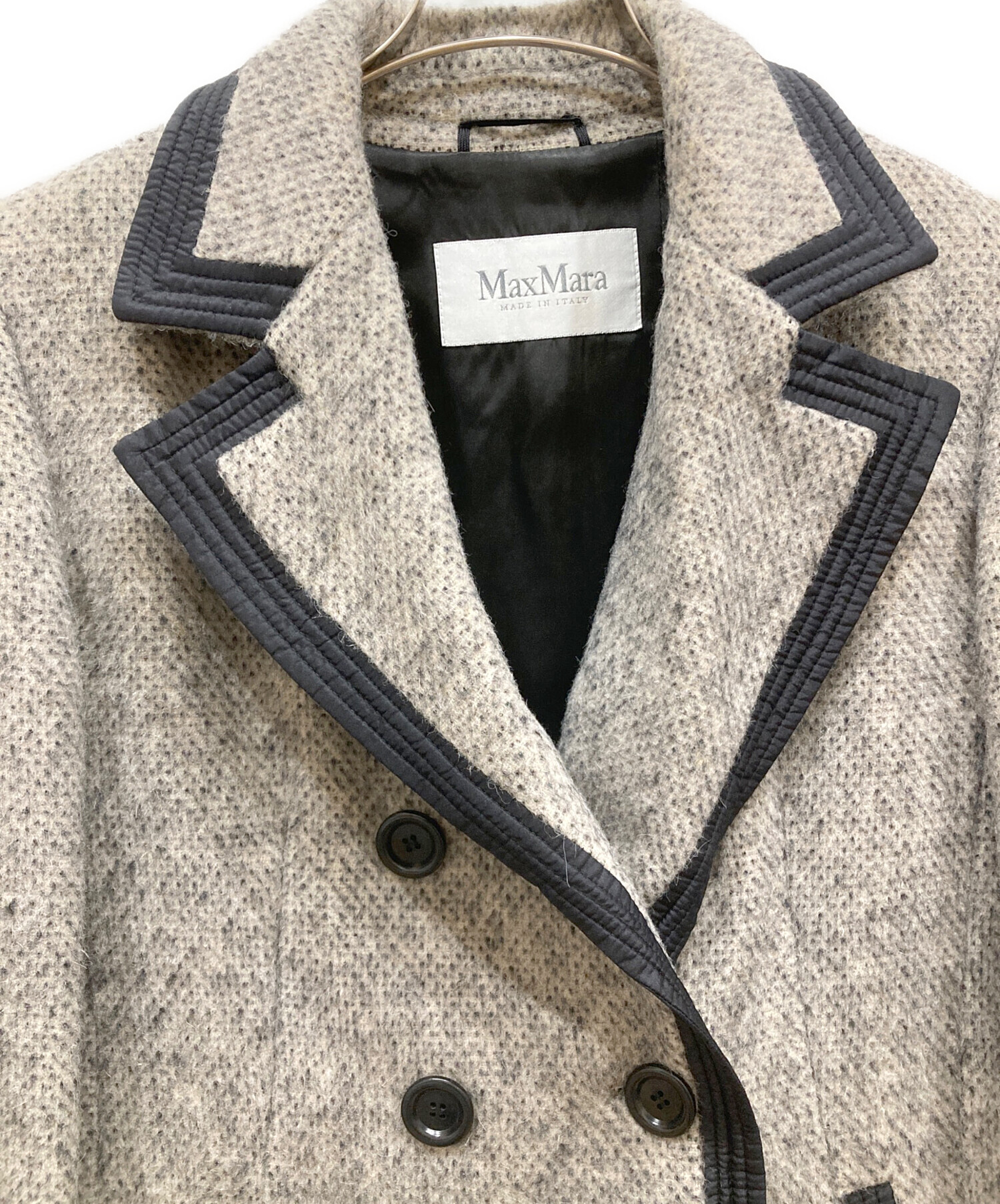 中古・古着通販】MaxMara (マックスマーラ) アルパカ混パイピング