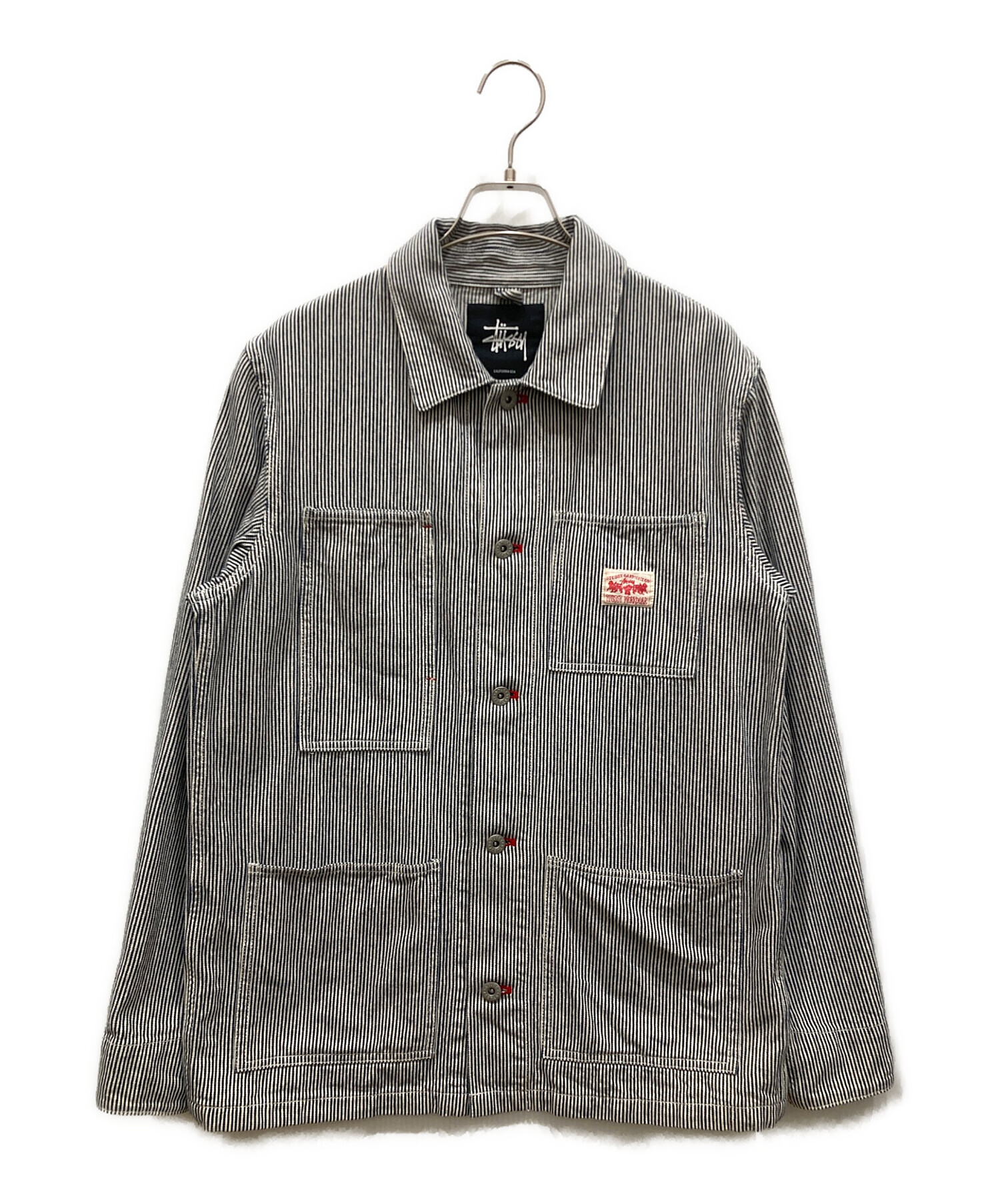 中古・古着通販】stussy (ステューシー) 両面刺繍ヒッコリー