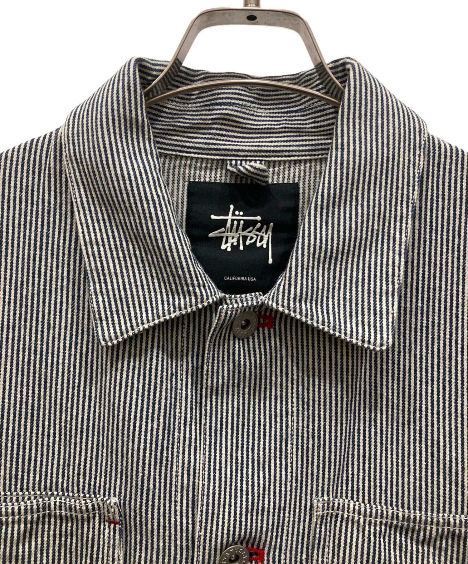 中古・古着通販】stussy (ステューシー) 両面刺繍ヒッコリー