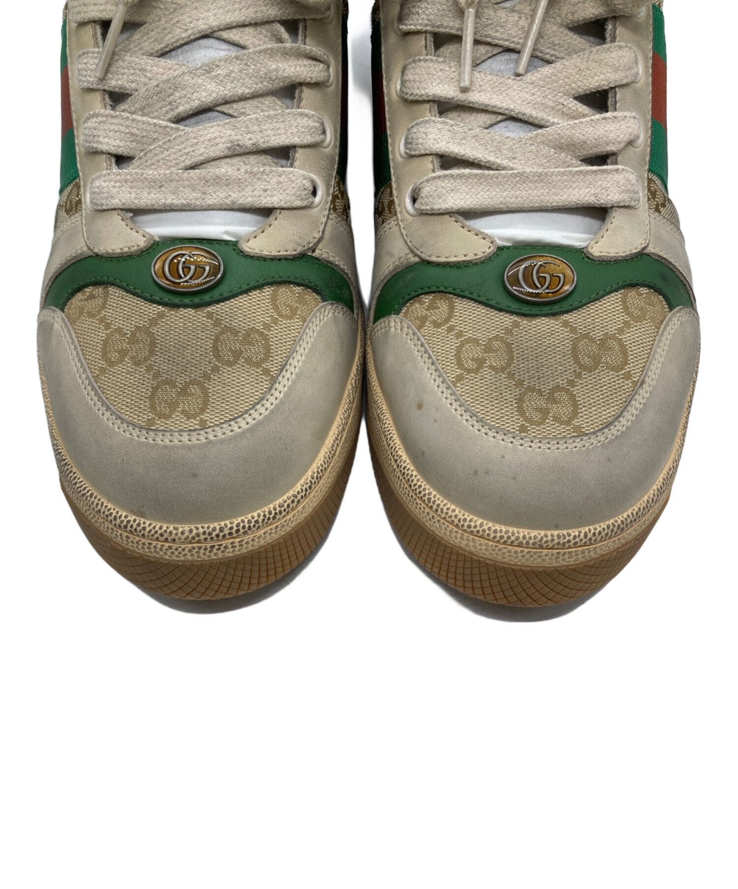 中古・古着通販】GUCCI (グッチ) ダメージ加工ハイカットスニーカー