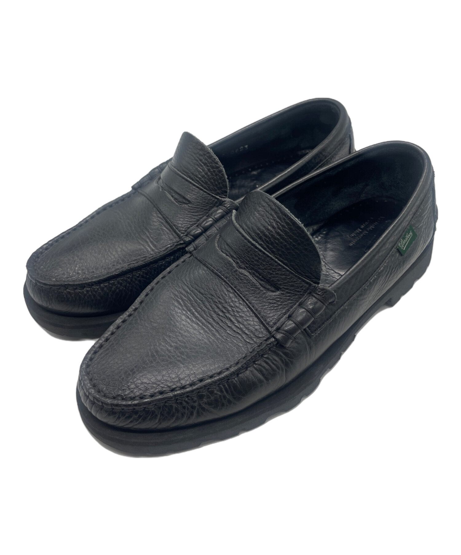 old Paraboot レザーシューズ 中古・古着通販】PARABOOT (パラブーツ) コインローファー ブラック