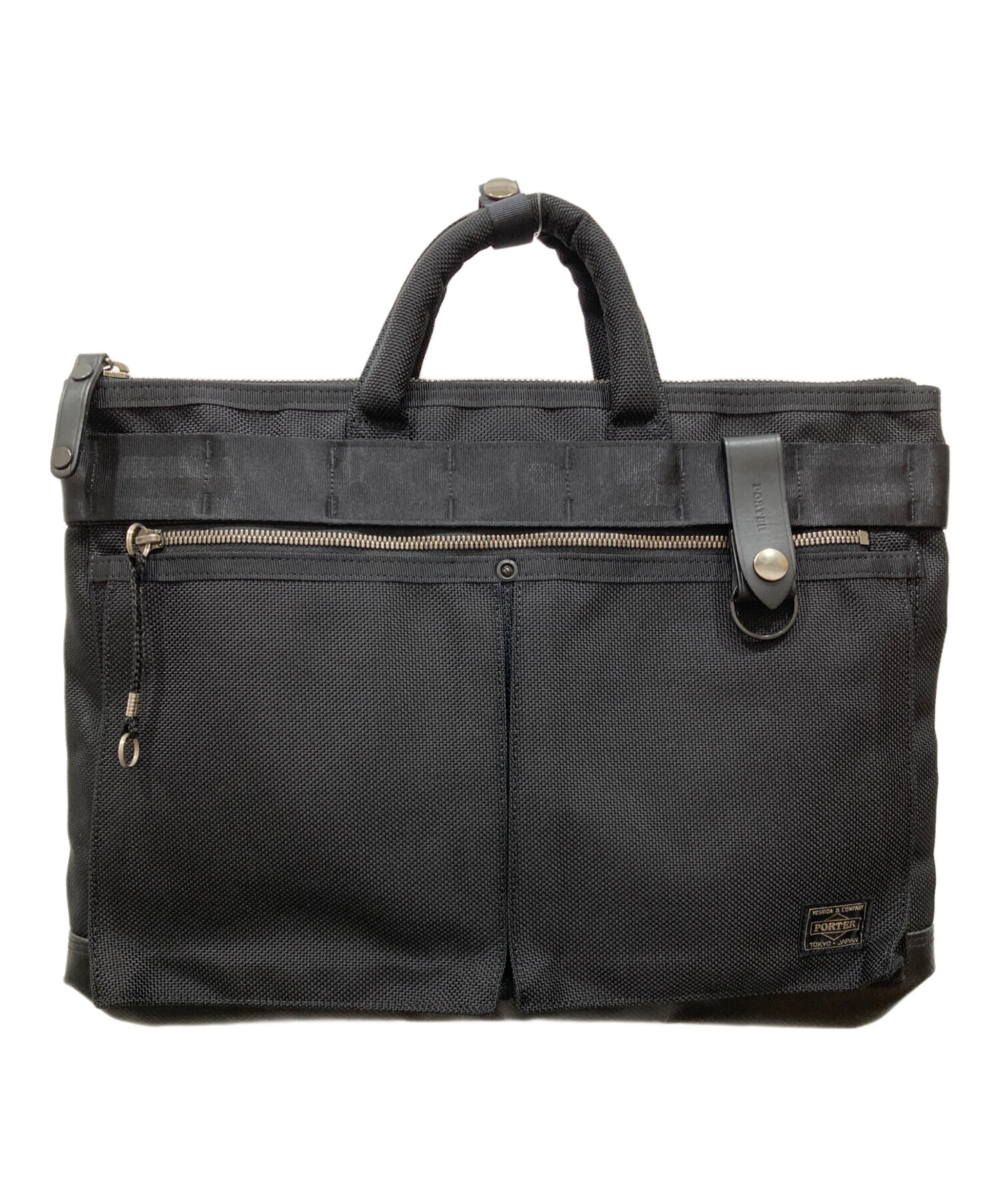 中古・古着通販】PORTER (ポーター) ハンドバッグ ブラック サイズ 
