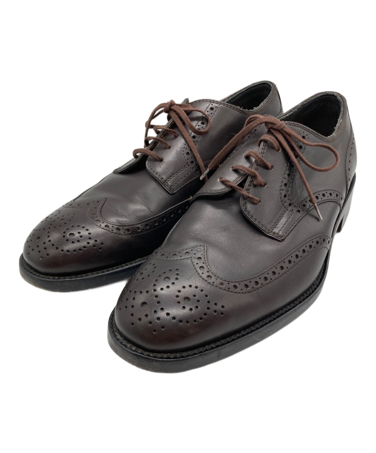【TOD'S】ウィングチップシューズ【36】未使用 中古・古着通販】TOD'S (トッズ) ウィングチップシューズ ブラウン