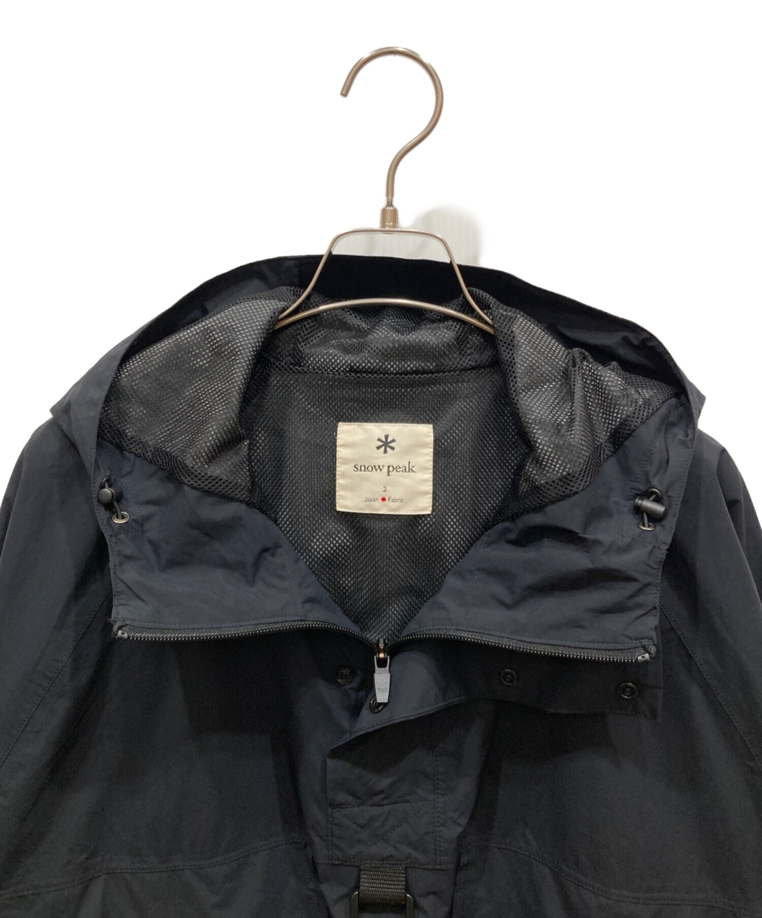​【美品/廃盤】スノーピーク X-Pac ナイロンエプロン 入手困難 中古・古着通販】snow peak (スノーピーク) ナイロンポンチョ ブラック