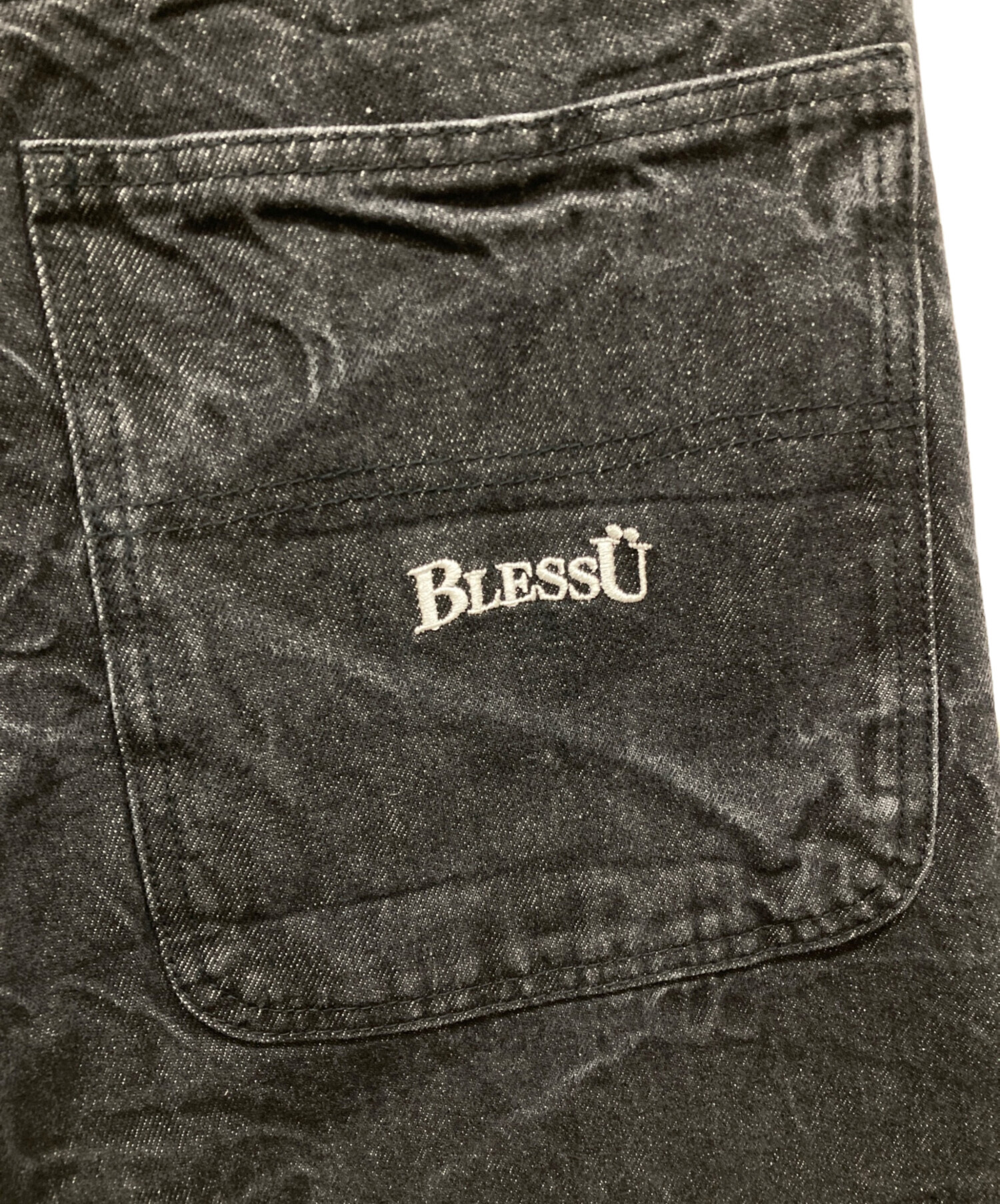 中古・古着通販】BLESS U (ブレスユー) wrinkle crack baggy denim