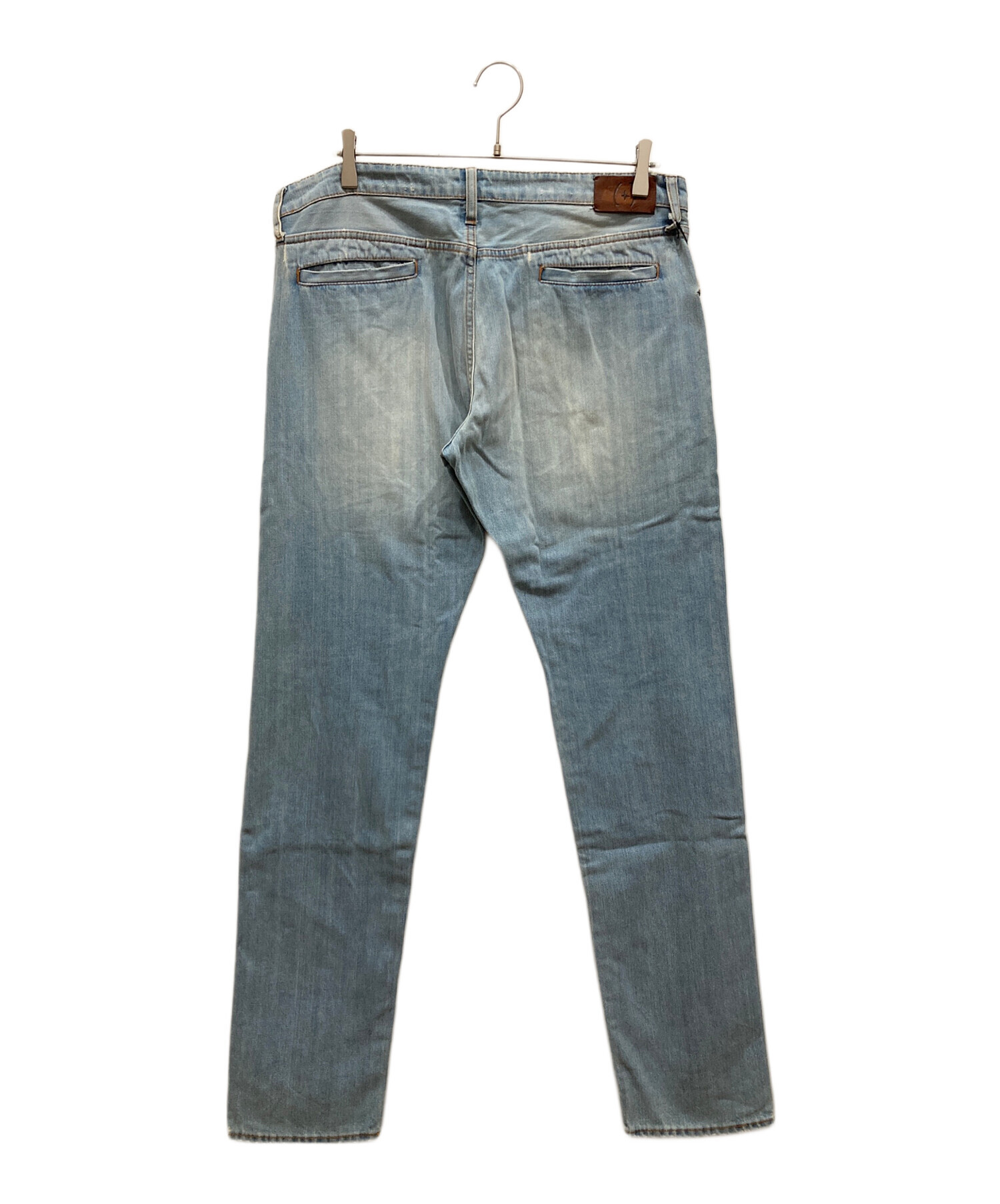 中古・古着通販】(+) PEOPLE (プラスピープル) ダメージデニムパンツ 