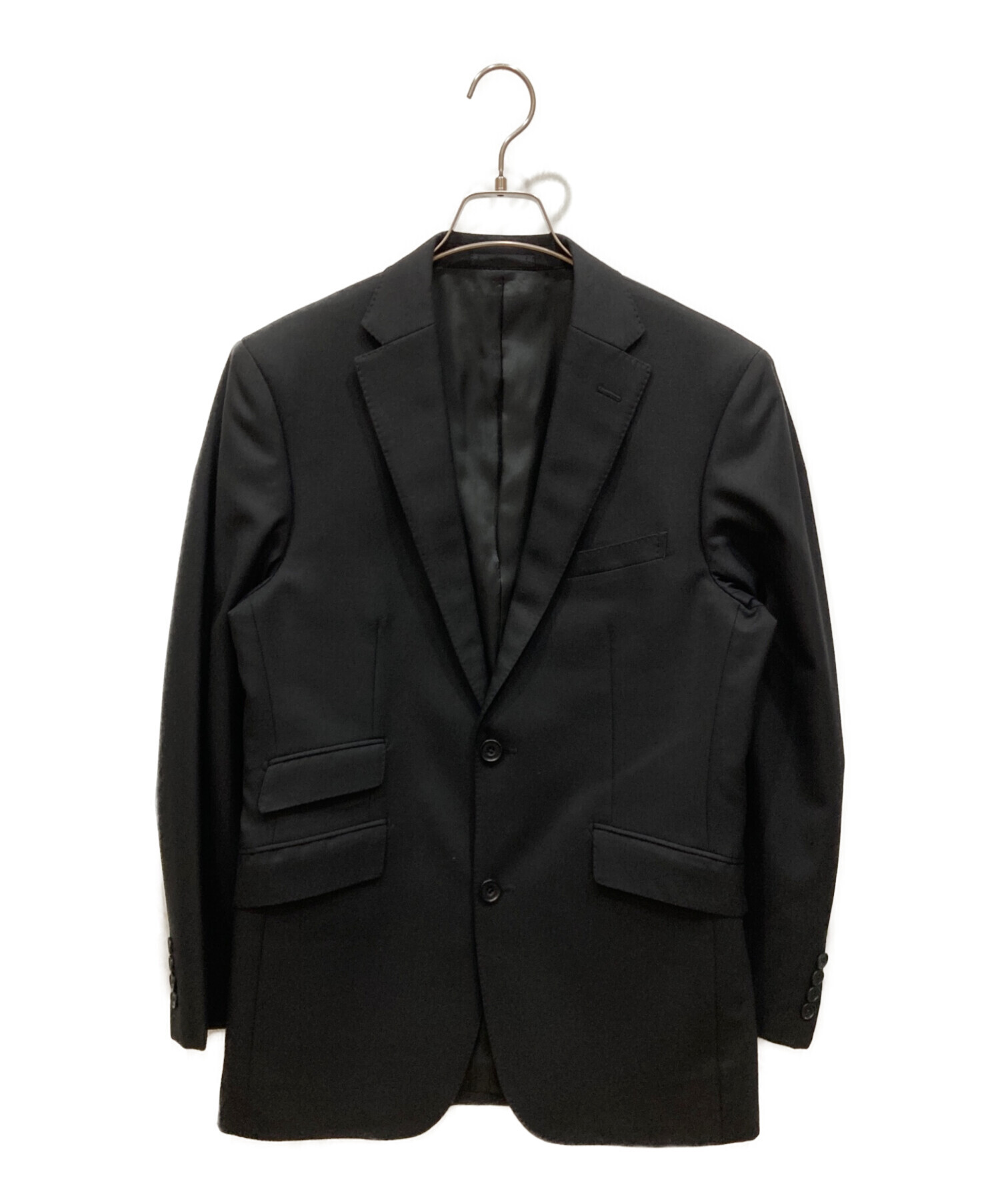 BURBERRYブラックレーベル テーラードジャケット 黒 38 美シルエット 中古・古着通販】BURBERRY BLACK LABEL (バーバリーブラックレーベル