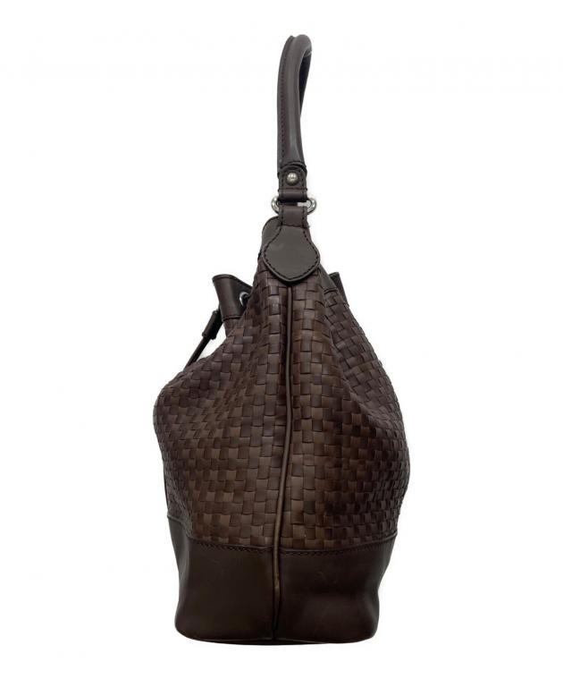 中古・古着通販】MaxMara (マックスマーラ) 編込みレザーバッグ