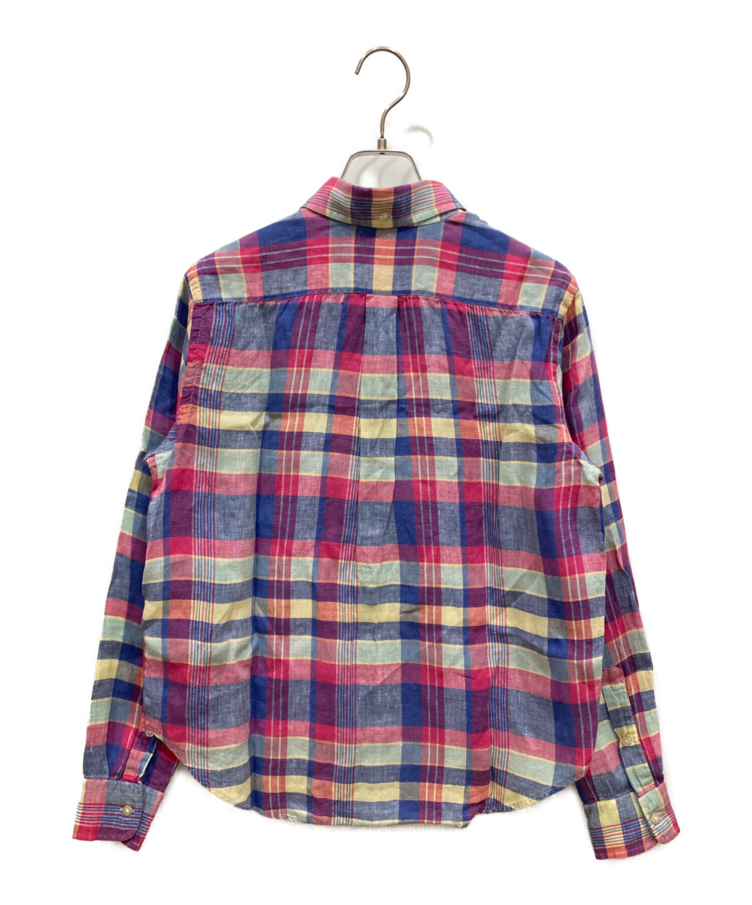 中古・古着通販】RALPH LAUREN (ラルフローレン) チェックリネンシャツ