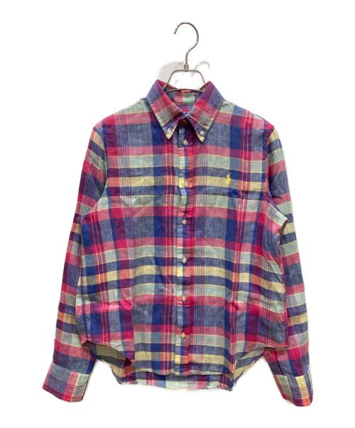 中古・古着通販】RALPH LAUREN (ラルフローレン) チェックリネンシャツ