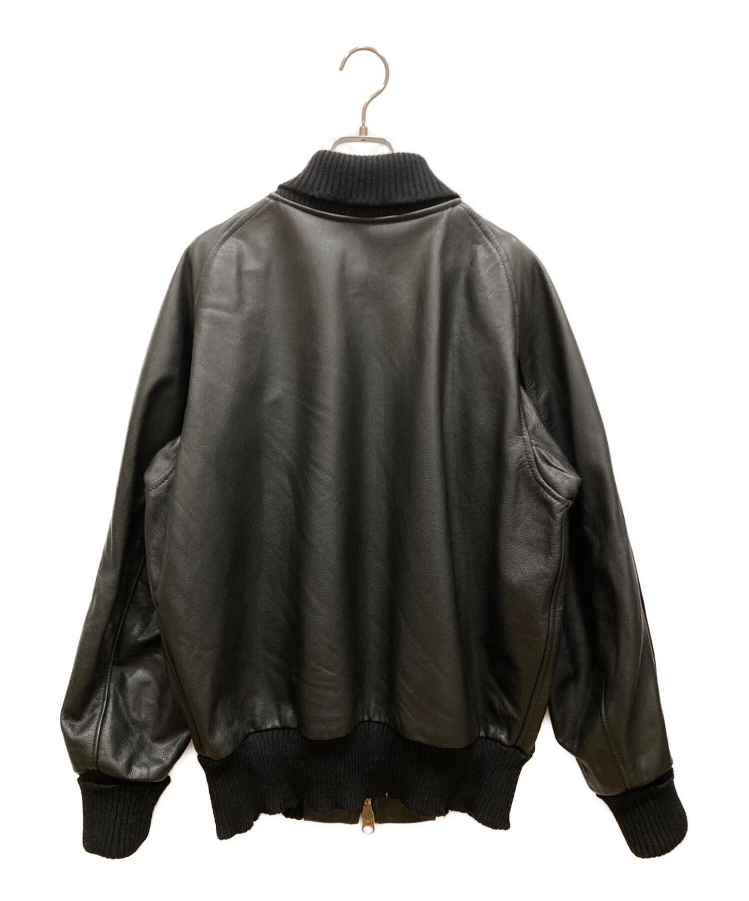 中古・古着通販】SKOOKUM (スクーカム) レザージャケット ブラック