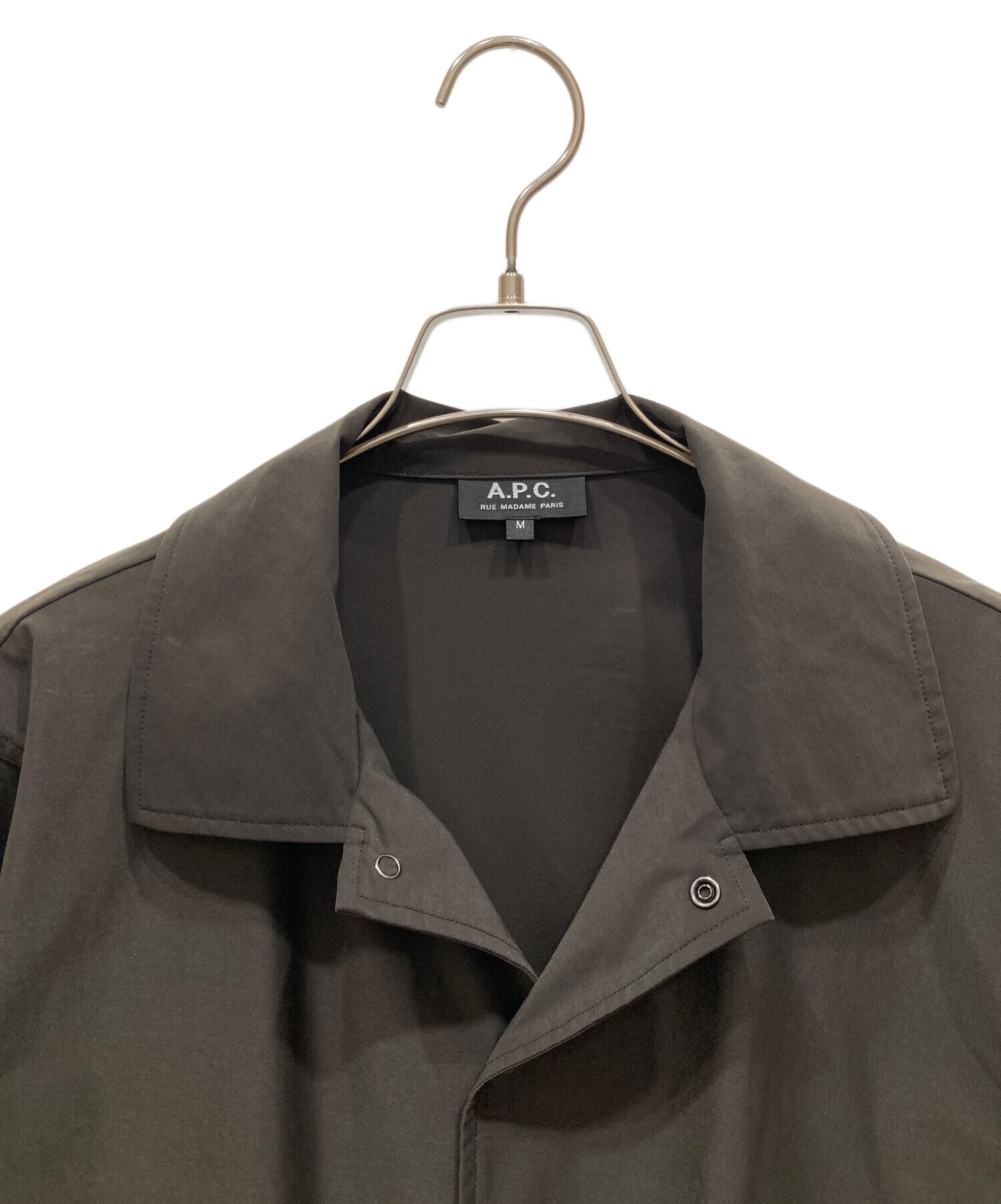 中古・古着通販】A.P.C. (アーペーセー) 刺繍コーチジャケット カーキ 