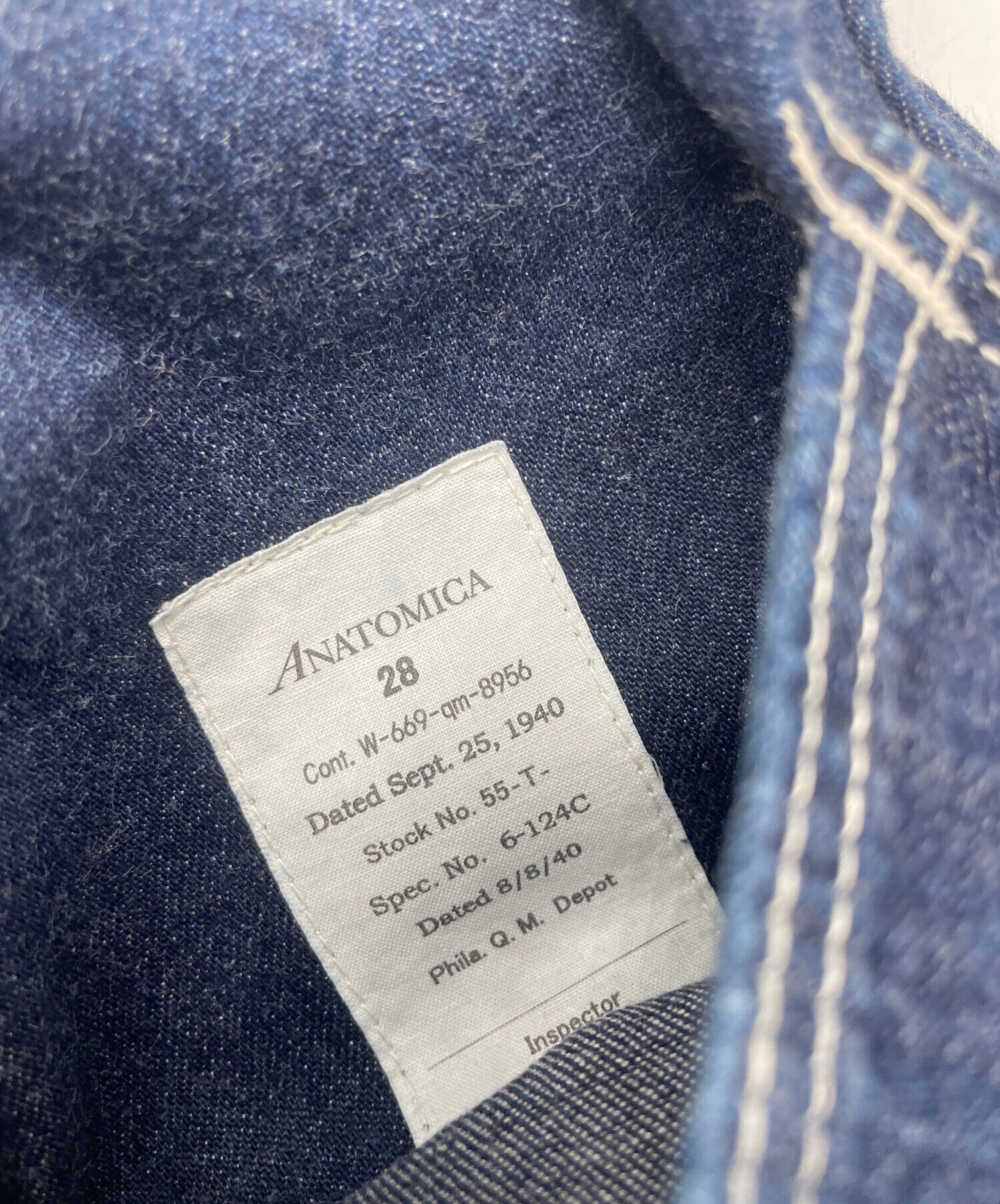 中古・古着通販】ANATOMICA (アナトミカ) 1940 Dungarees Pants