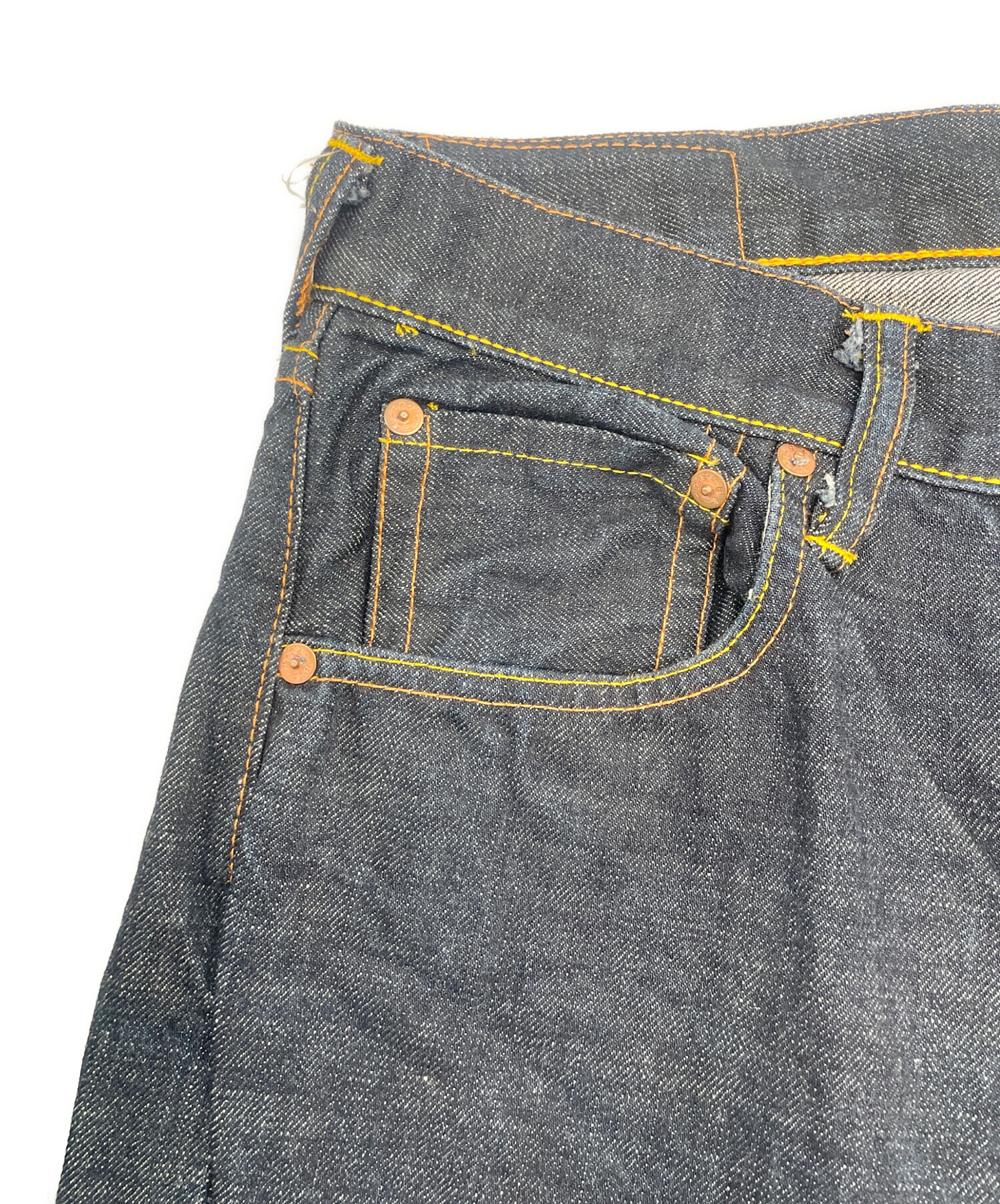 中古・古着通販】EVISU (エヴィス) 刺繍デニムパンツ インディゴ