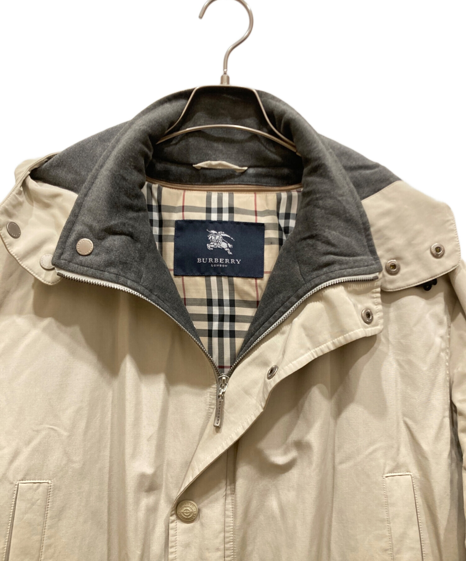 [専用です]バーバリーメンズコート　ライナーフード付き　Мサイズ 中古・古着通販】BURBERRY (バーバリー) ライナー付中綿コート