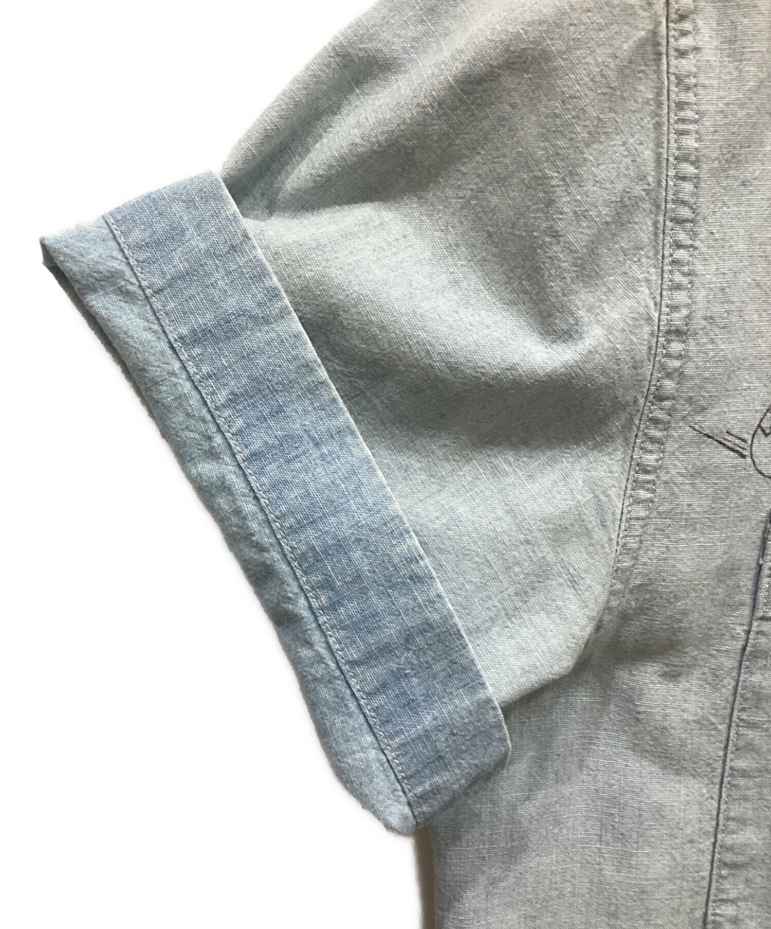 中古・古着通販】RRL (ダブルアールエル) 半袖デニムシャツ インディゴ