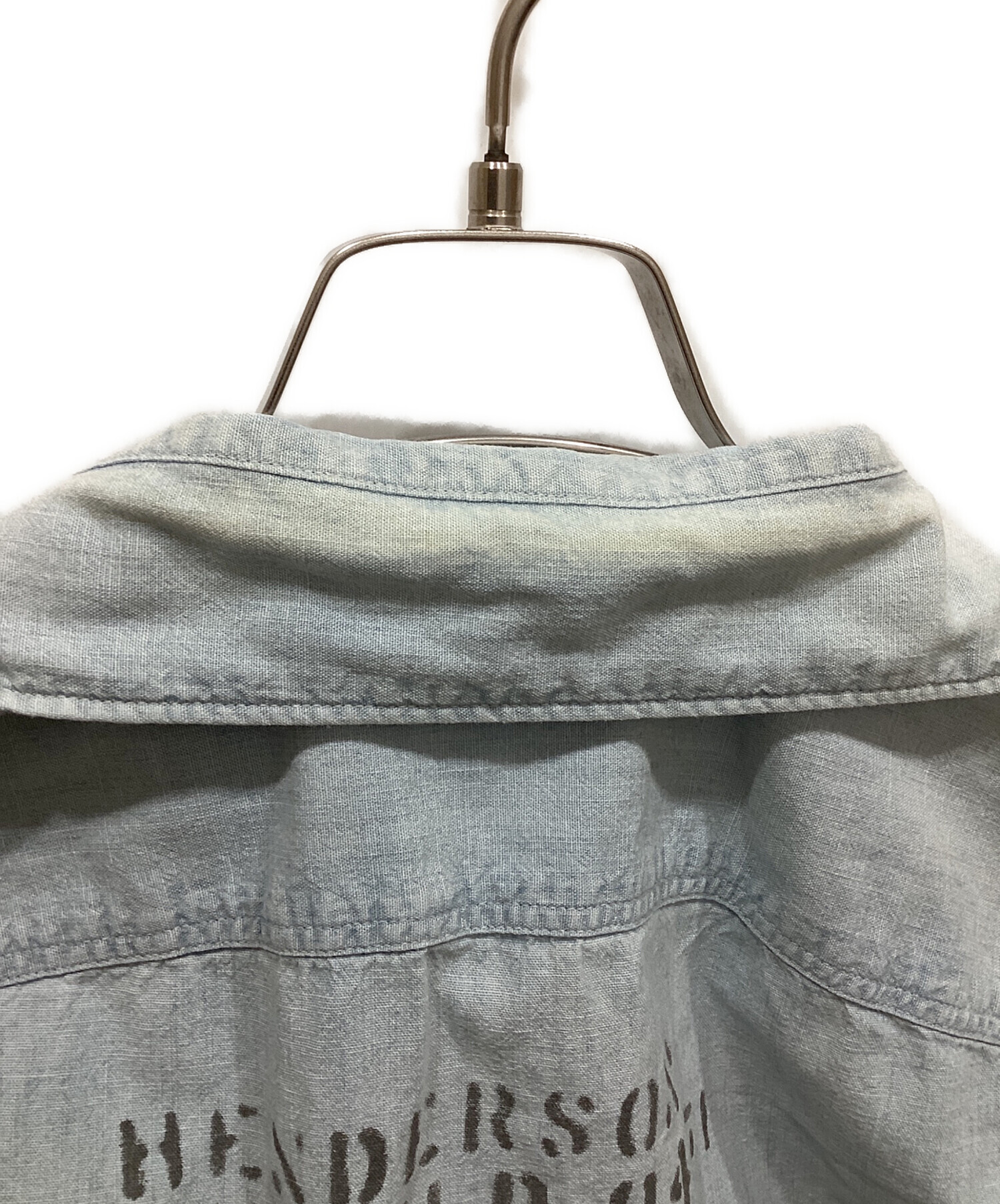 中古・古着通販】RRL (ダブルアールエル) 半袖デニムシャツ インディゴ