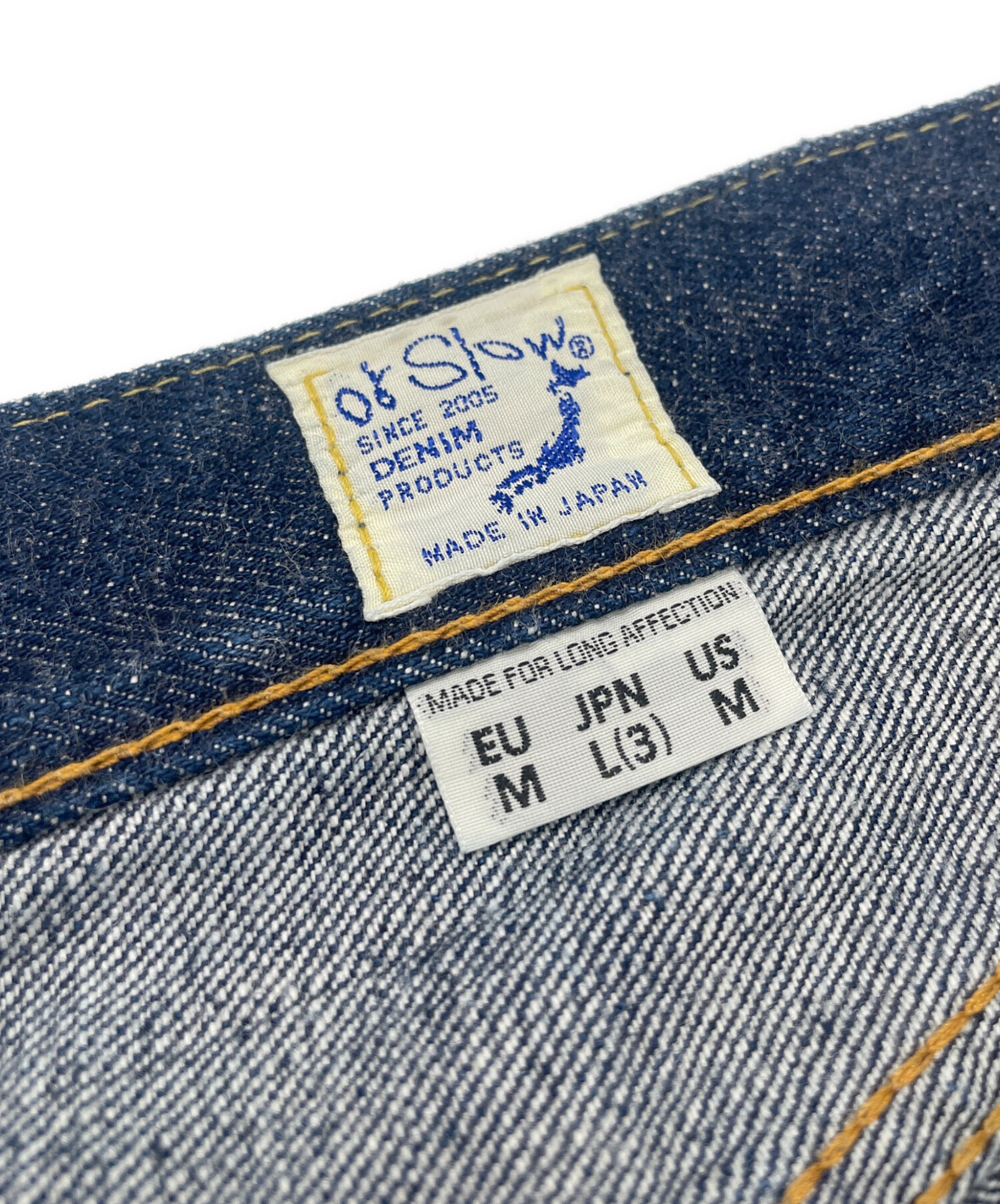 美品！OrSlow 107 セルビッチ デニムパンツ L (3) 日本製 中古・古着通販】orSlow (オアスロウ) 107セルビッチデニムパンツ