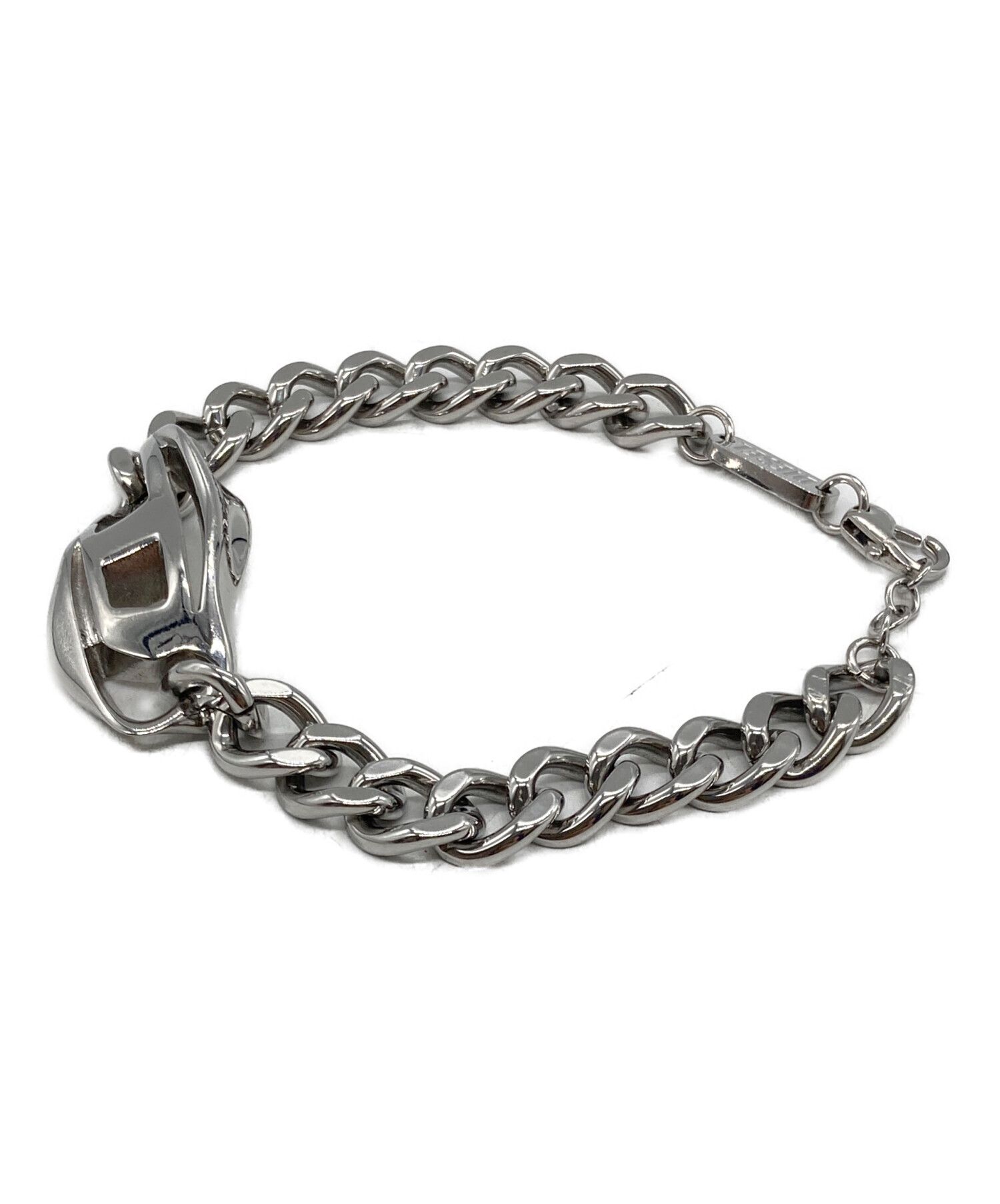 中古・古着通販】DIESEL (ディーゼル) Dロゴブレスレット シルバー