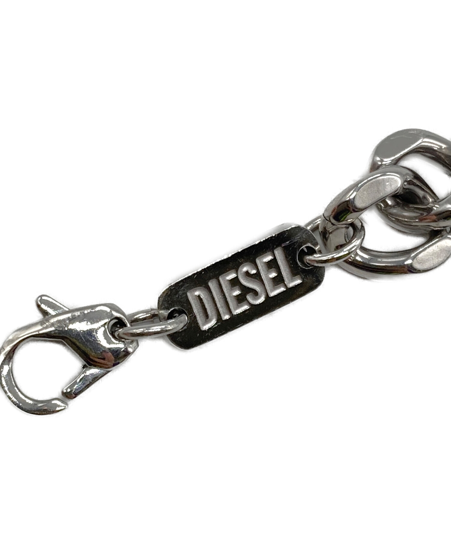 【未使用タグ付き】ディーゼル　ブレスレット 中古・古着通販】DIESEL (ディーゼル) Dロゴブレスレット シルバー