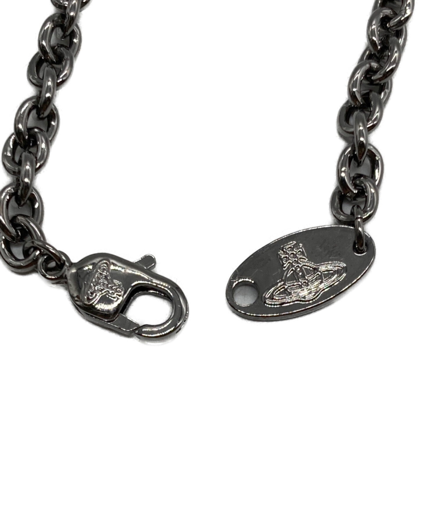 美品✨Vivian Westwood ブレスレット オーブ シルバー ガンメタル 中古・古着通販】Vivienne Westwood (ヴィヴィアンウエストウッド