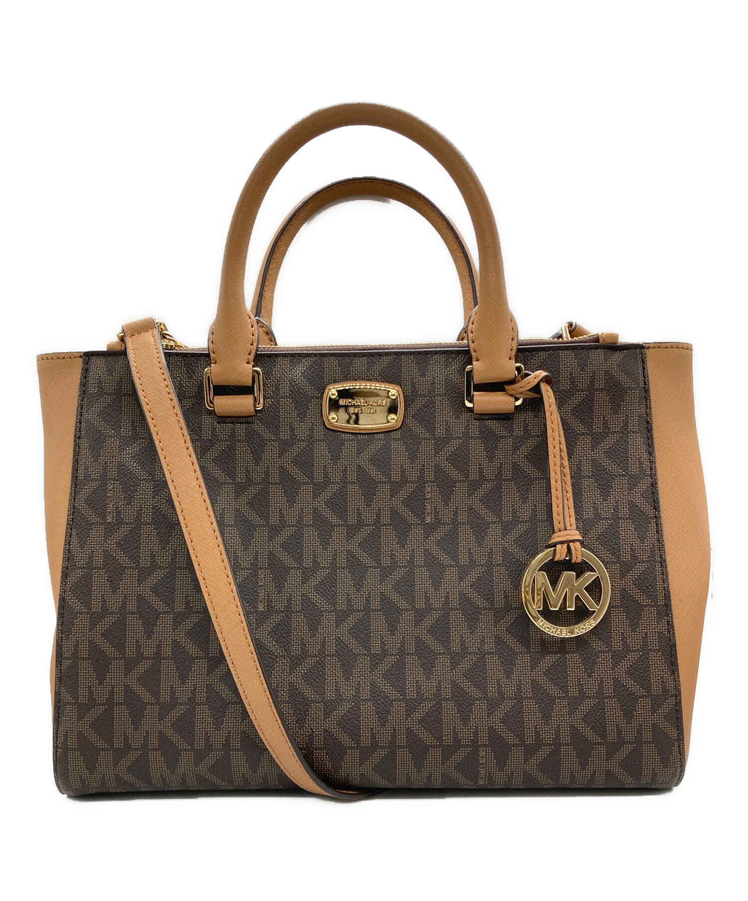 未使用タグ付きMICHAELKORSマイケルコーストートバッグ 中古・古着通販】MICHAEL KORS (マイケルコース) 総柄トートバッグ