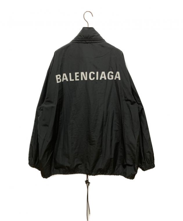 BALENCIAGA ブラック ナイロンジャケット最終値下げ 中古・古着通販】BALENCIAGA (バレンシアガ) バックロゴプリント