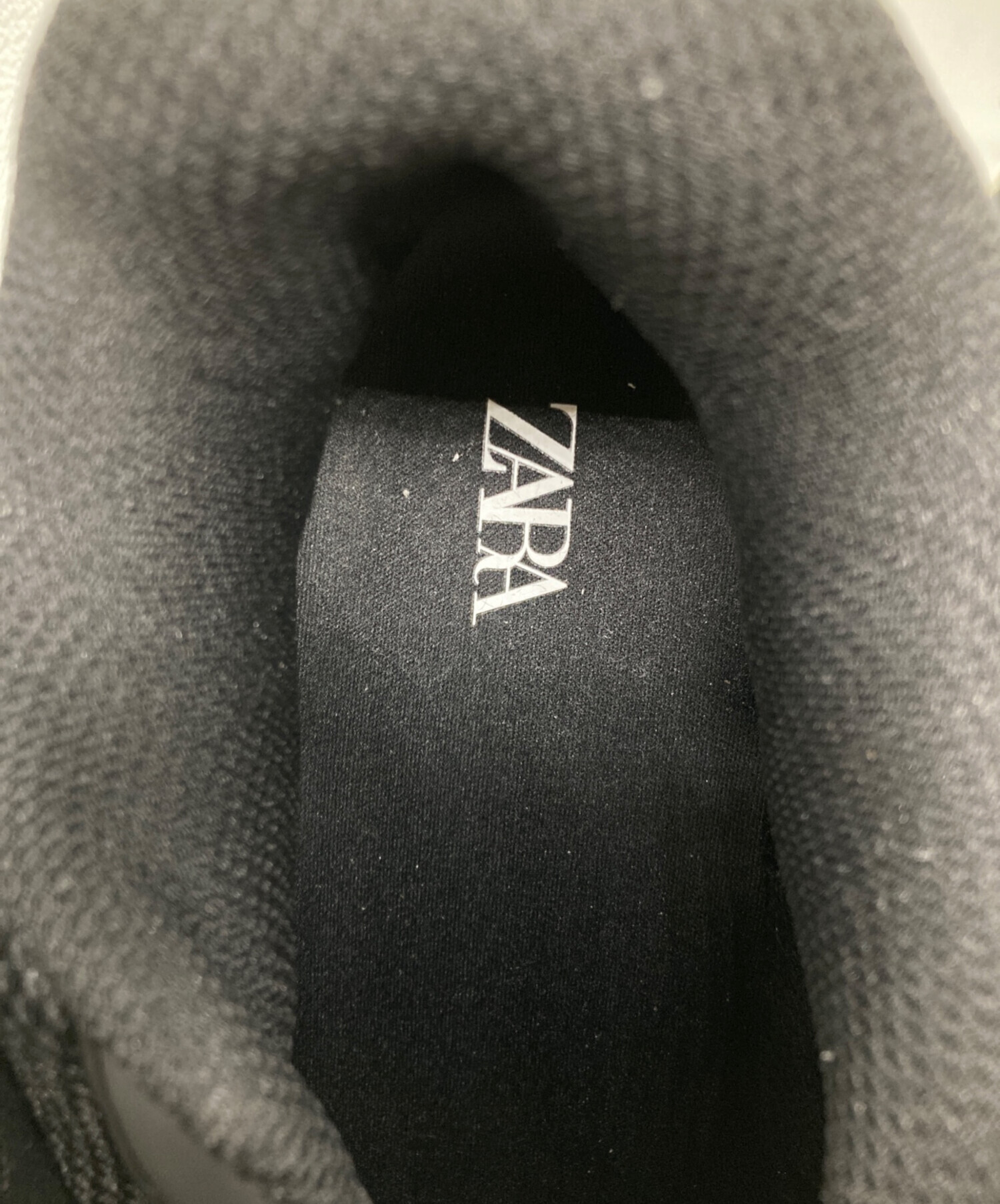 中古・古着通販】ZARA (ザラ) スケートシューズ ブラック サイズ:SIZE