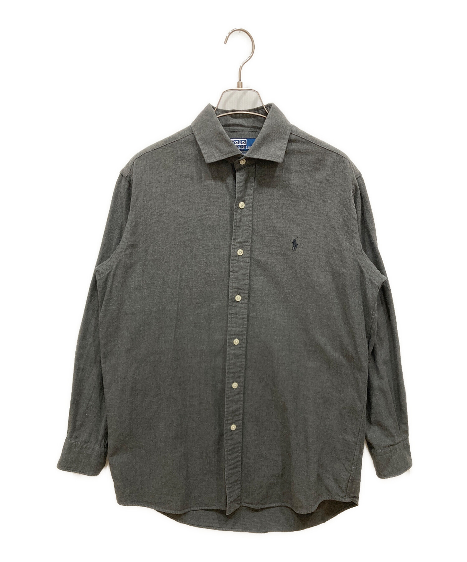 【使用感あり】RRL ダークグレー 長袖シャツ　XLサイズ 中古・古着通販】POLO RALPH LAUREN (ポロ・ラルフローレン) 長袖