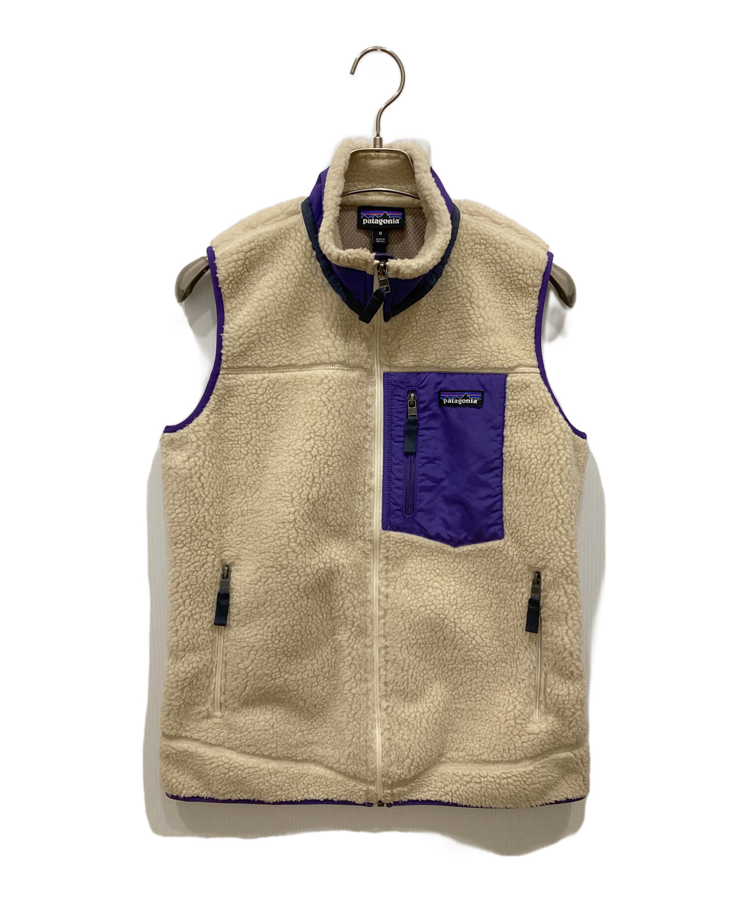 廃盤品】Patagonia パタゴニア レトロX ベスト ベージュ/パープル