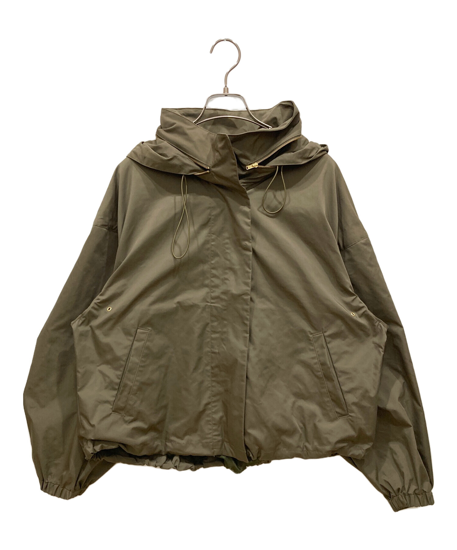 MUSE/ブルゾン 中古・古着通販】MUSE (ミューズ) WASHED STAND ZIP ブルゾン カーキ