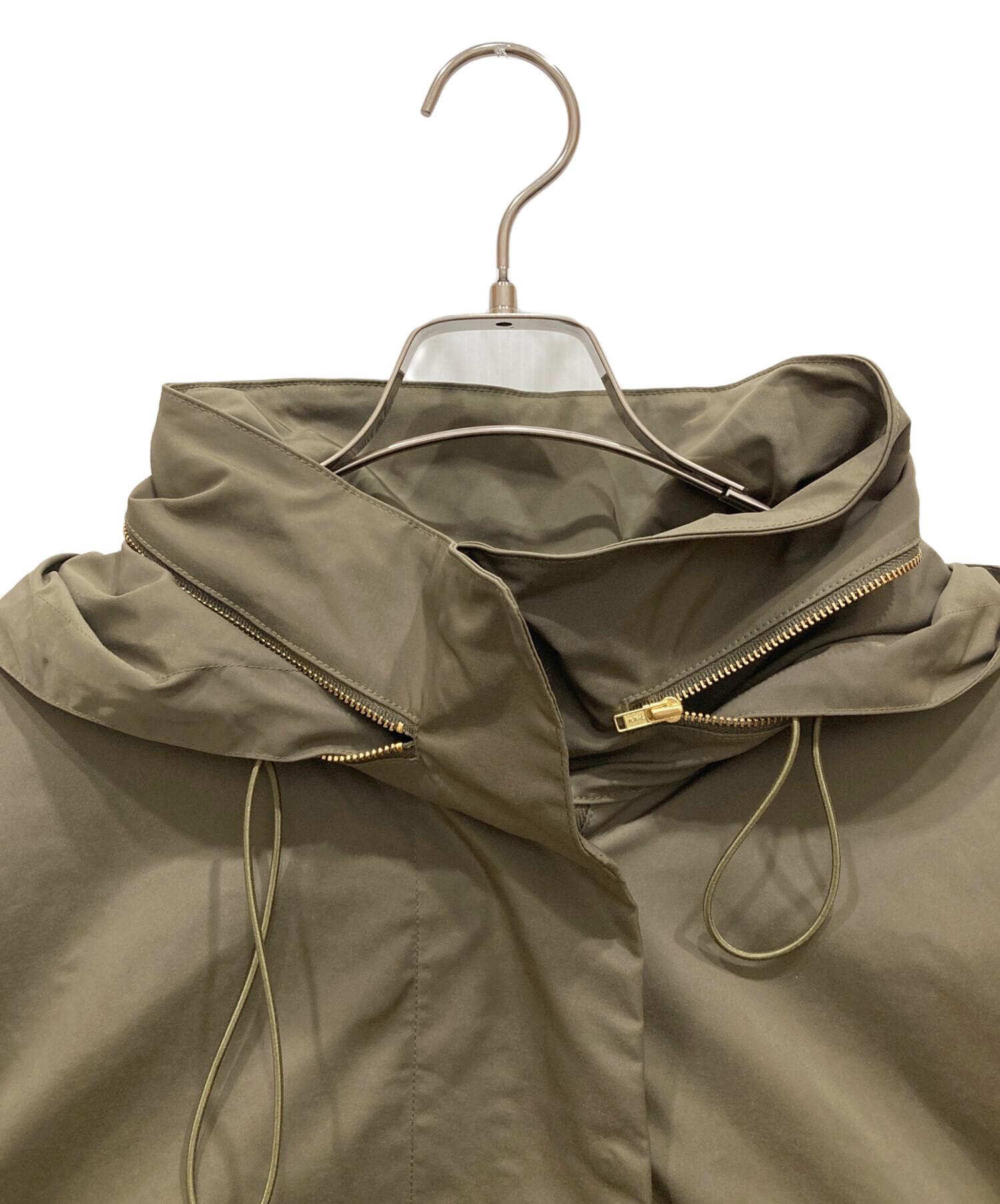 中古・古着通販】MUSE (ミューズ) WASHED STAND ZIP ブルゾン カーキ