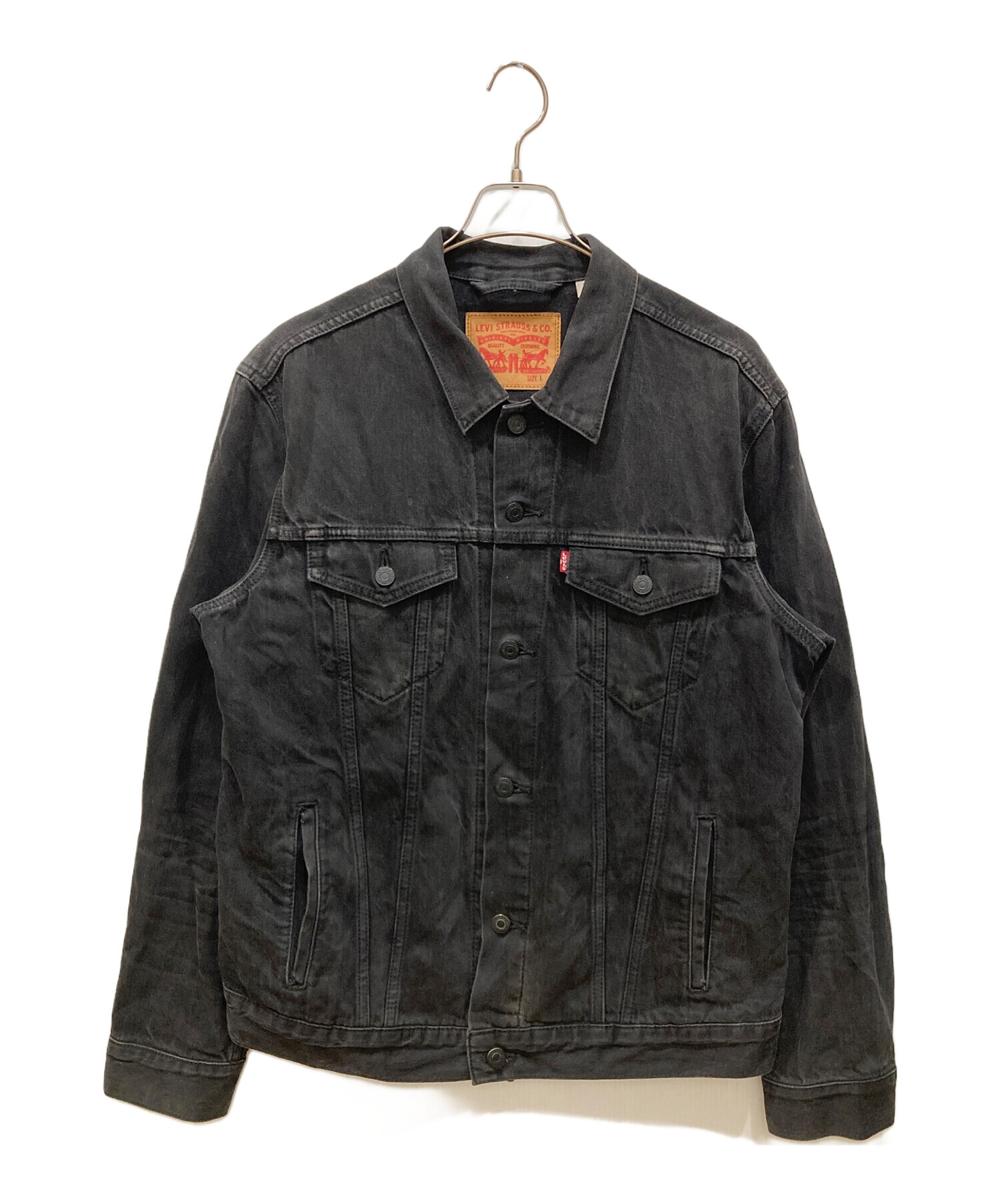 中古・古着通販】LEVI'S (リーバイス) ブラックデニムトラッカー