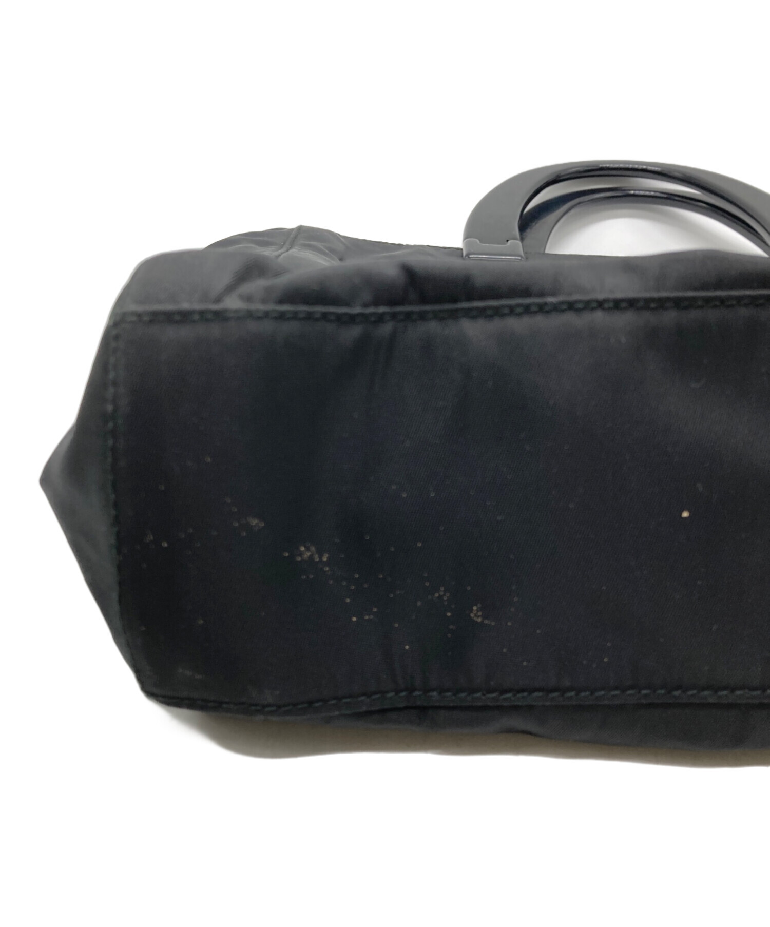 PRADA ナイロン製ハンドバッグ 【1126】 中古・古着通販】PRADA (プラダ) ナイロンハンドバッグ ブラック