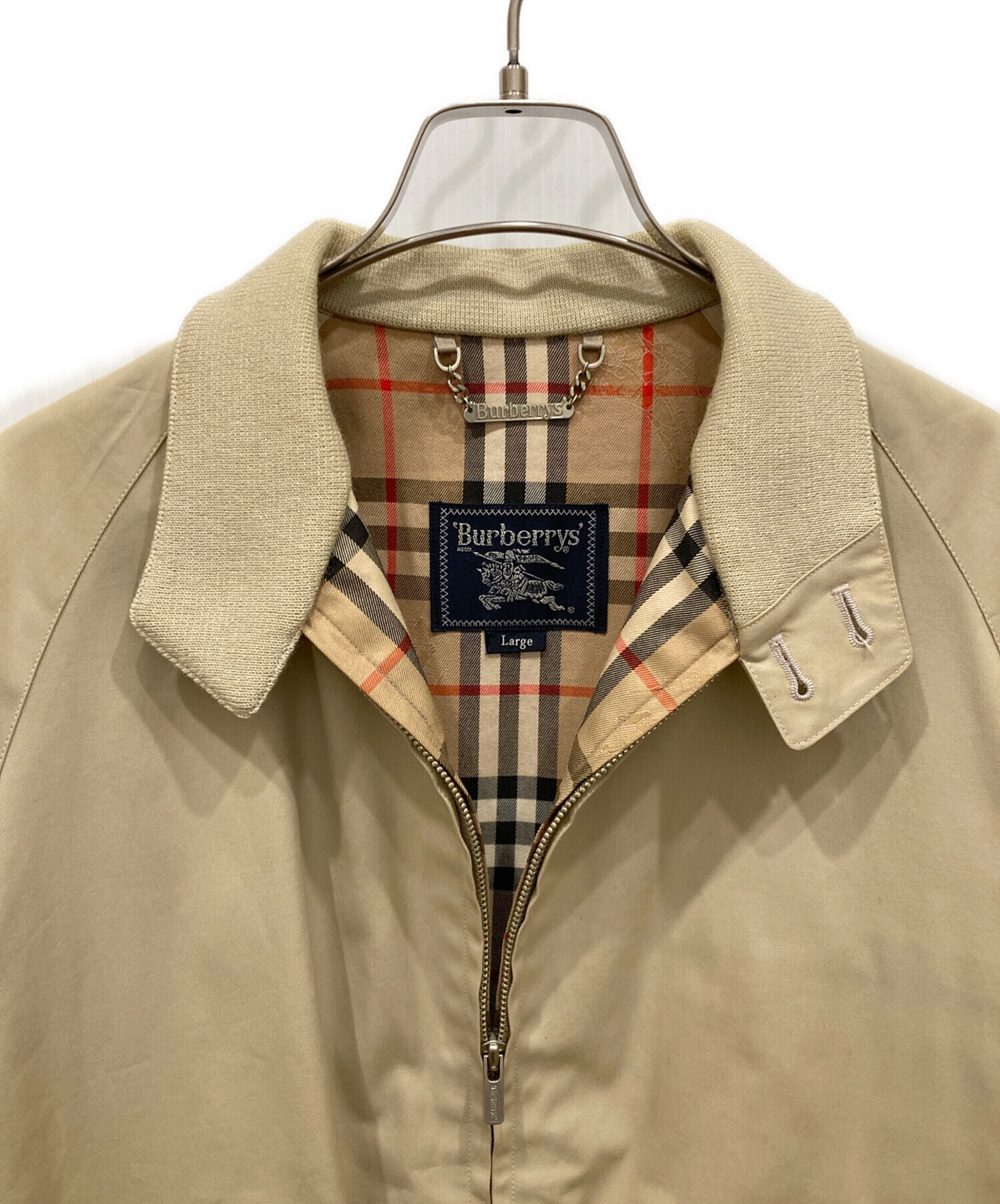 【美品】バーバリー　ブルゾン　スウィングトップ　ベージュ　Sサイズ 中古・古着通販】Burberry's (バーバリーズ) スイングトップ ベージュ