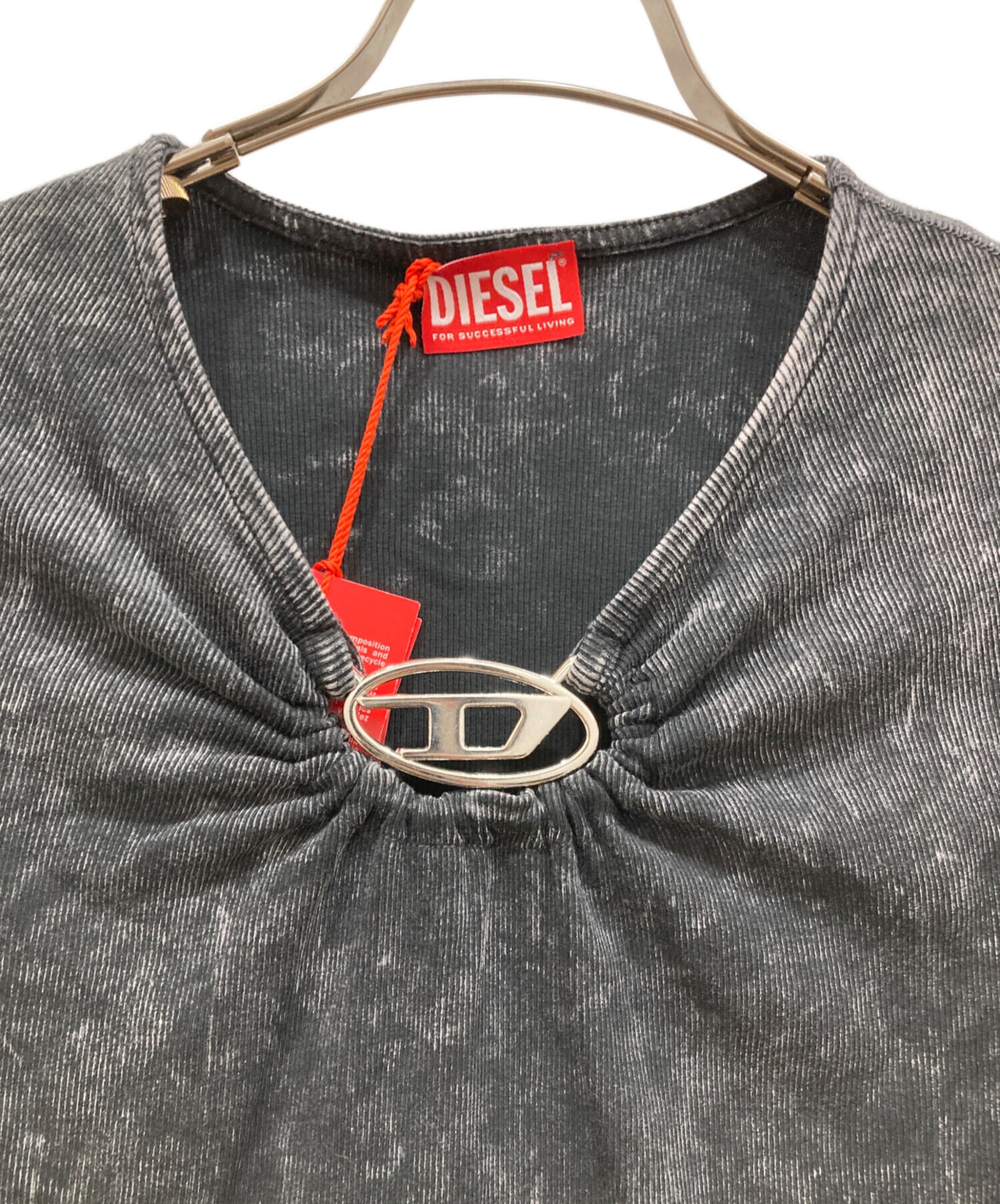 即*n様 DIESEL T-RESPEC-LS 中古・古着通販】DIESEL (ディーゼル) T-RESPEC-LS Dロゴ ブラック
