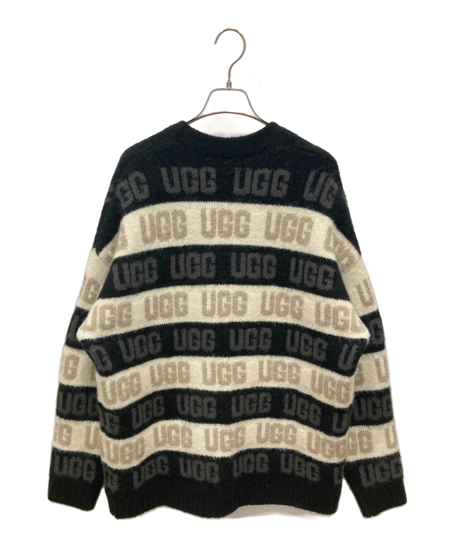 リアルくん着用 UGG パーカー S激レア　macra drip 中古・古着通販】UGG (アグ) Graphic Logo Cardigan ホワイト×ブラック