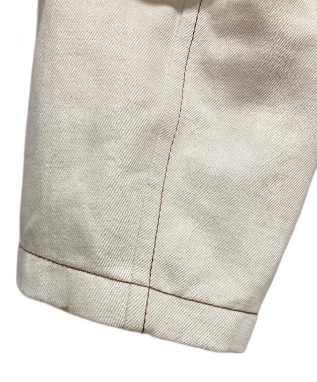 中古・古着通販】HERMES (エルメス) レザーパイピングデニムジャケット