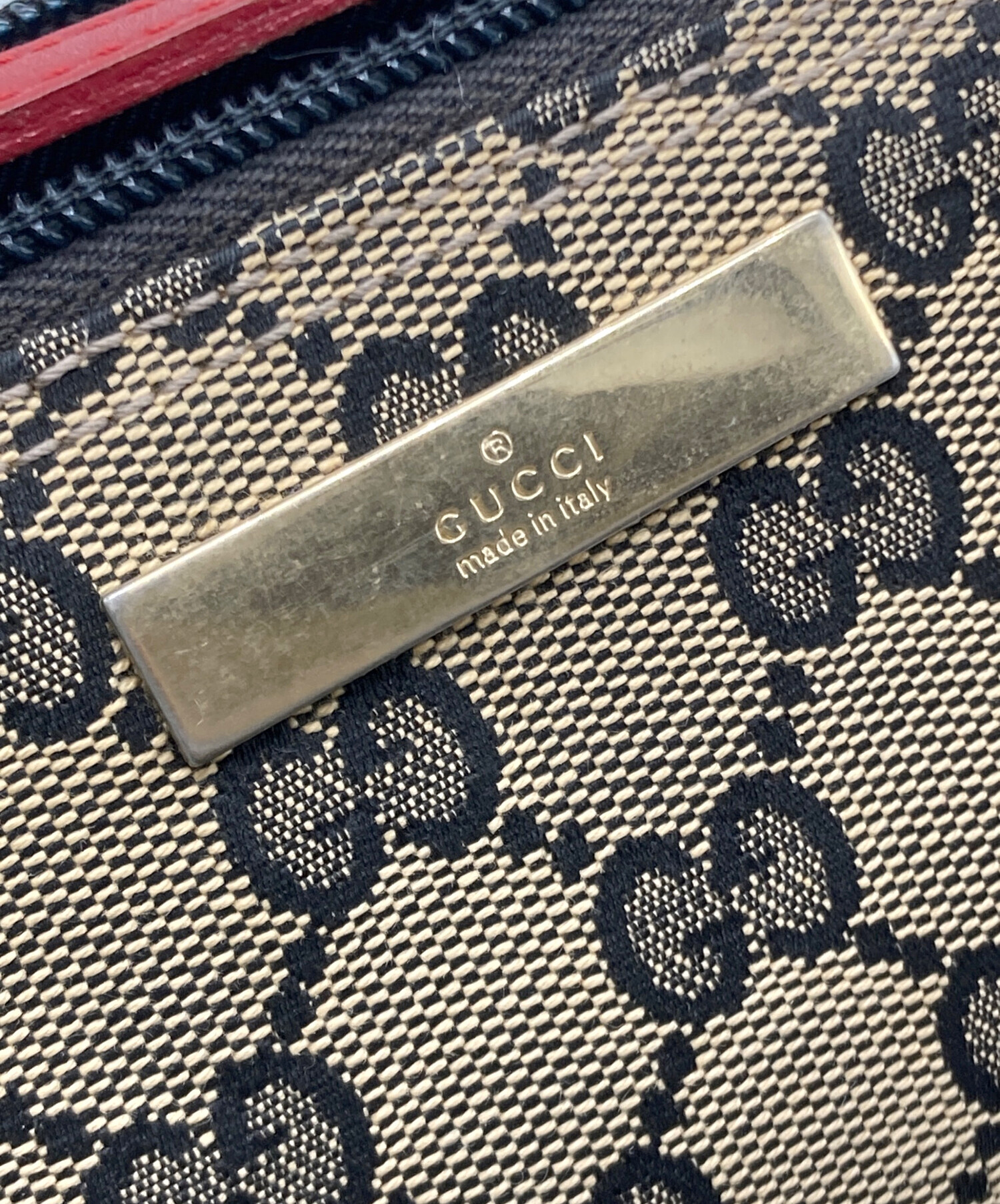 中古・古着通販】GUCCI (グッチ) GGキャンバスアクセサリーポーチ