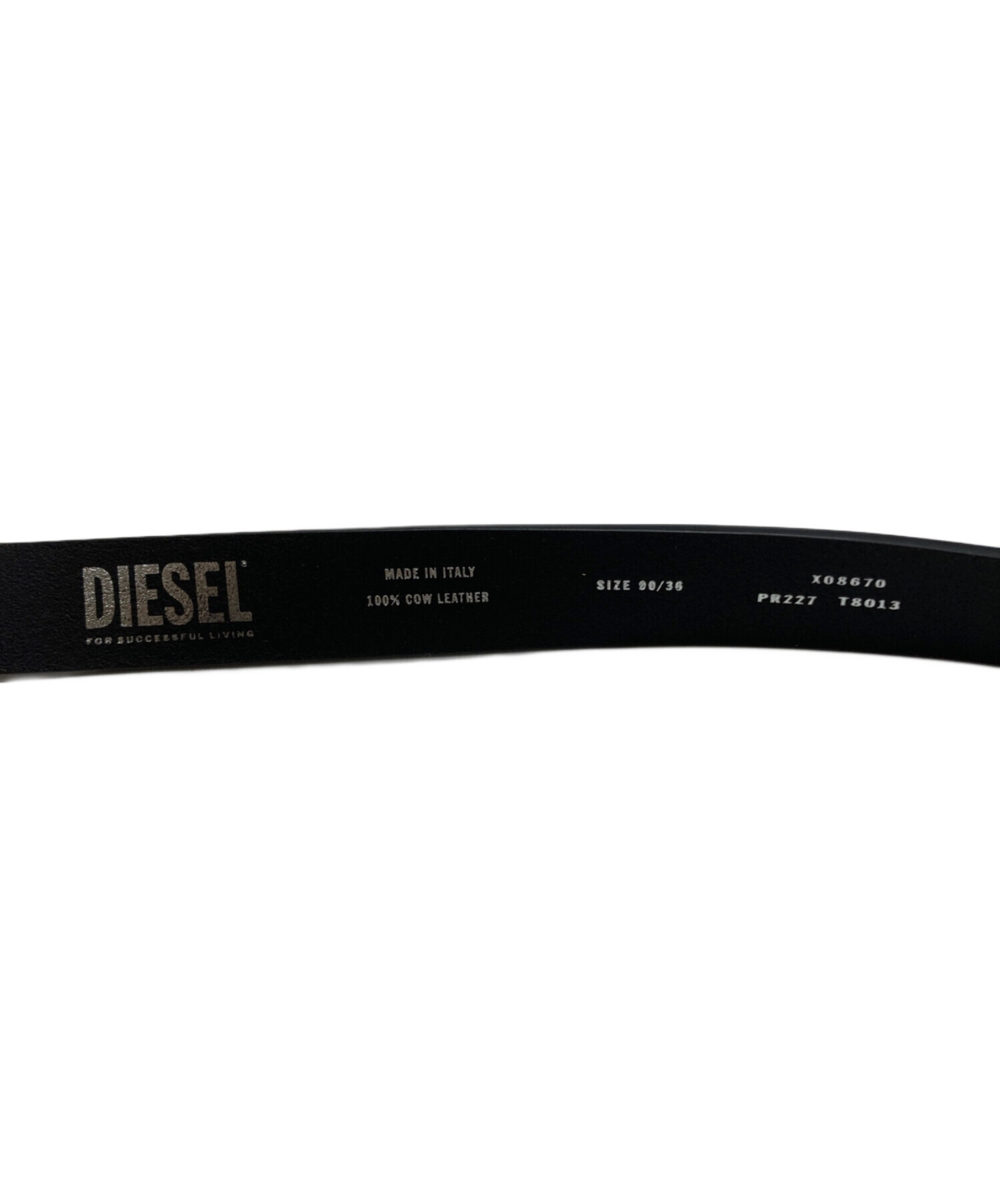 中古・古着通販】DIESEL (ディーゼル) レザーベルト ブラック